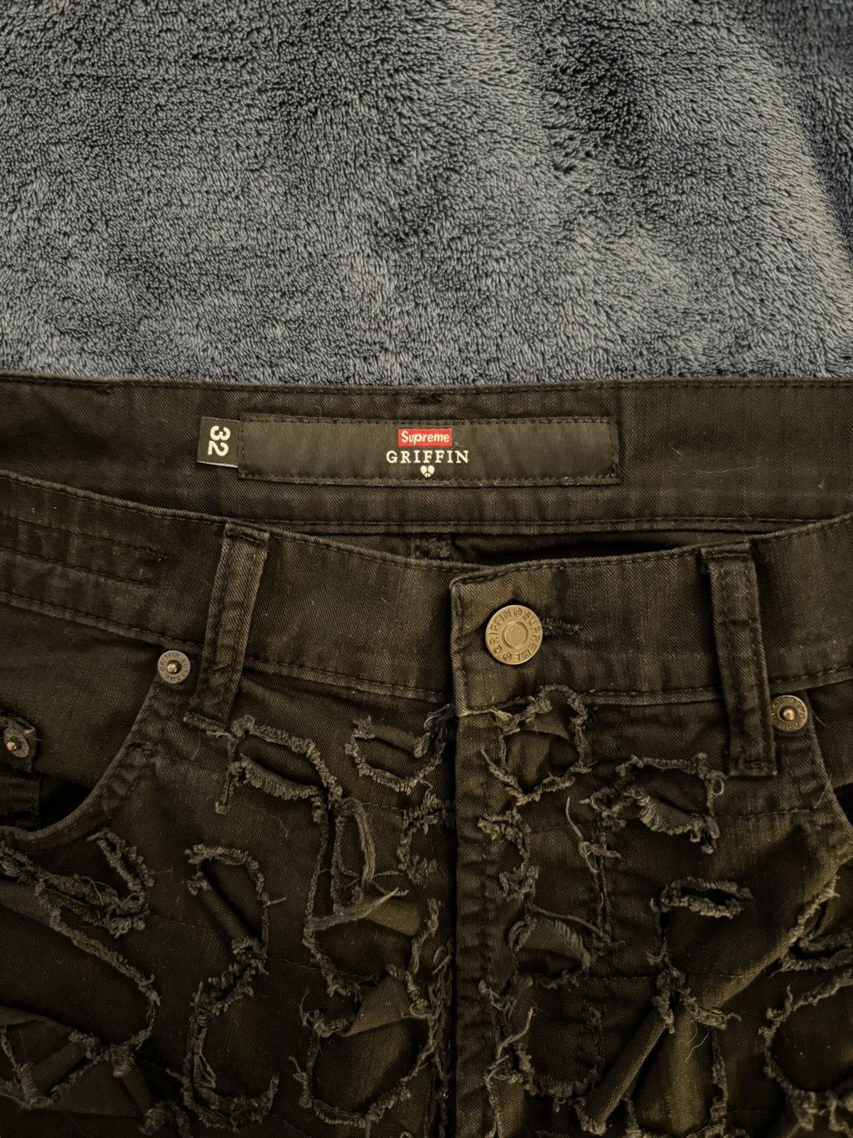 Griffin × Supreme Supreme x Griffin FW22 5-Pocket Jeans Size US 32 / EU 48 - 4 Thumbnail