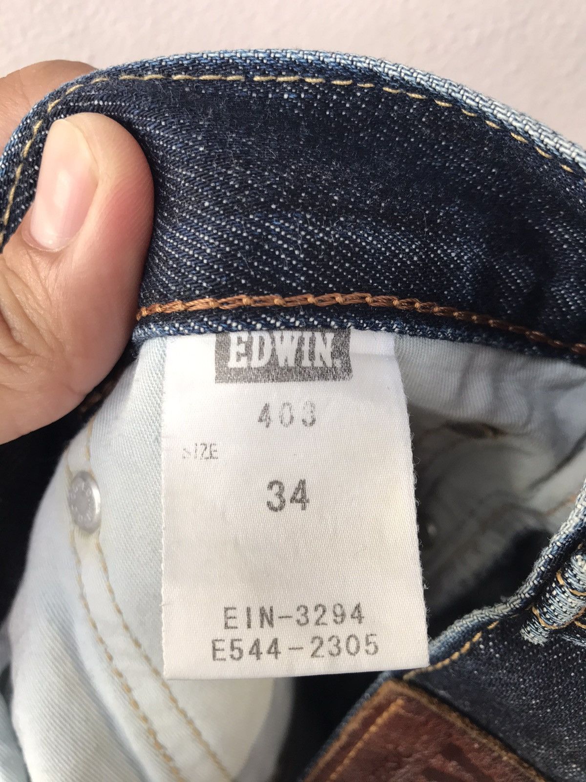 Edwin Vintage Edwin 403 Distressed Denim Size US 34 / EU 50 - 13 Thumbnail