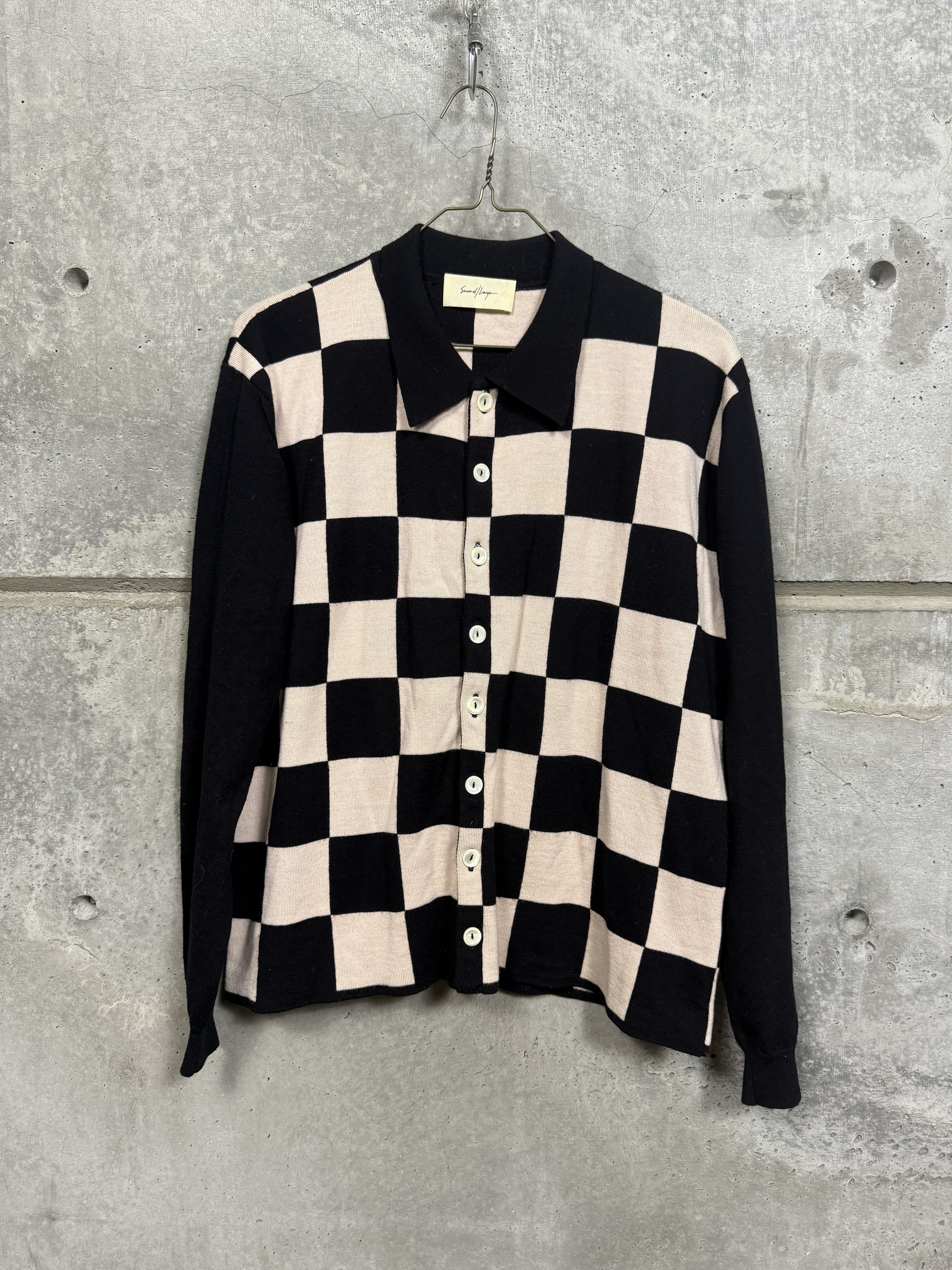 トップス second layer knit cardigan Second/Layer Leopard rocker cardigan | Grailed