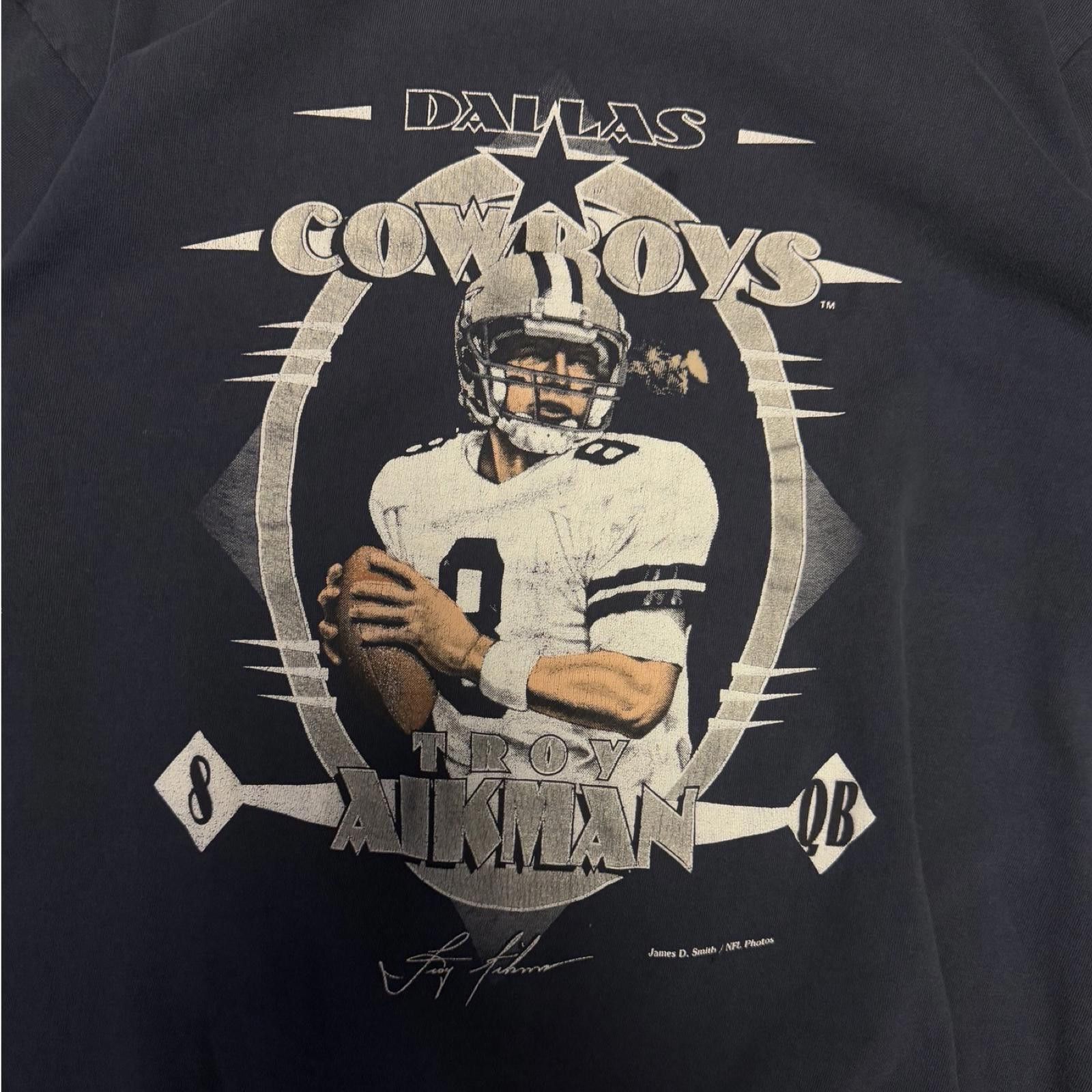 Nutmeg 90s Troy Aikman Dallas Cowboys -- L --- Size US L / EU 52-54 / 3 - 3 Thumbnail