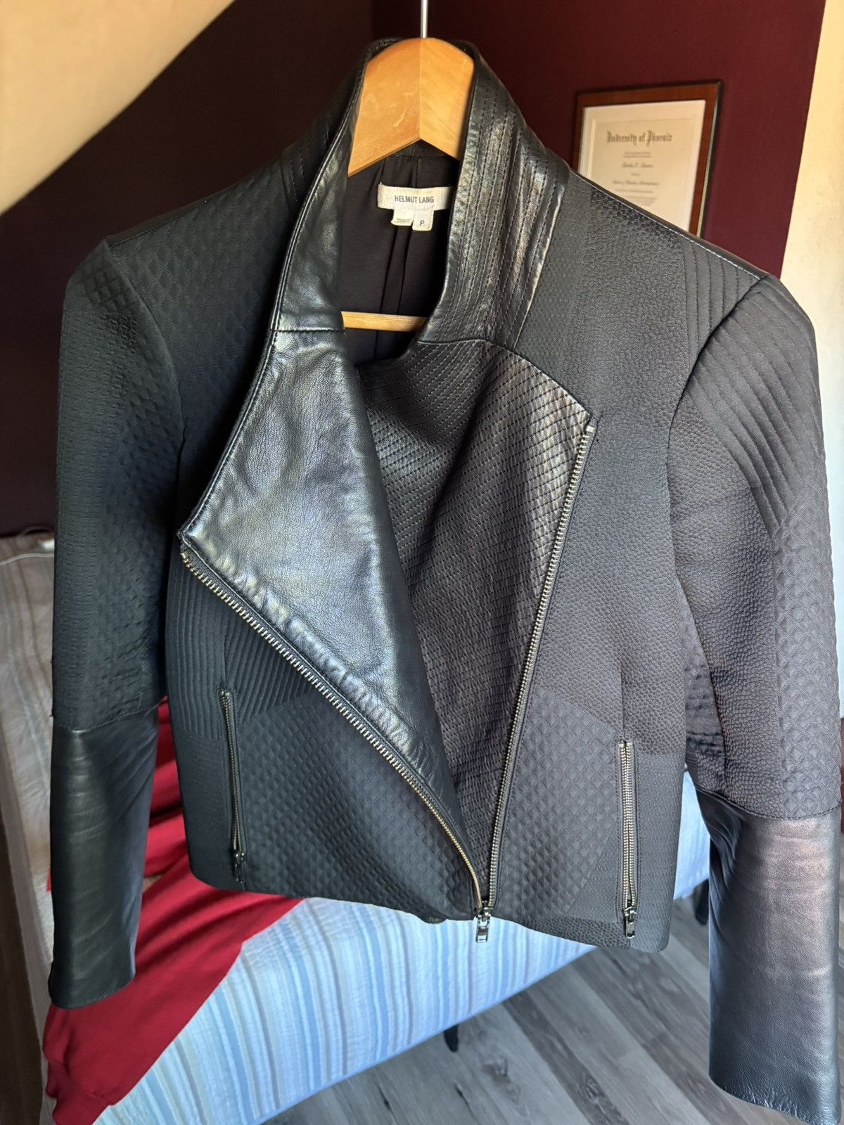 Helmut Lang Helmut Lang Women’s Leather Jacket Size XS / US 0-2 / IT 36-38 - 1 Thumbnail