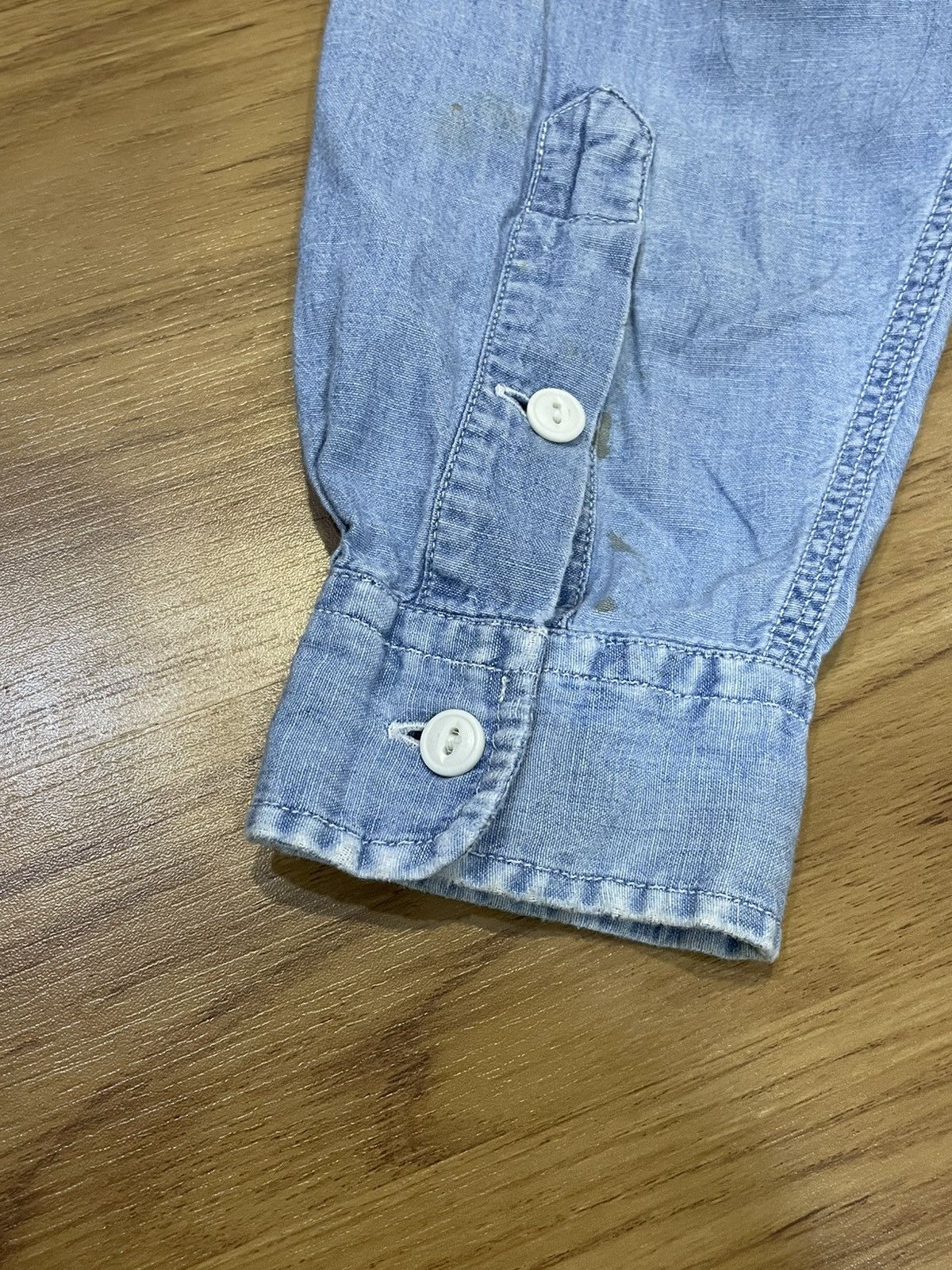 RRL Ralph Lauren RRL Ralph Lauren Western Denim L/S Button Up Shirt Size US L / EU 52-54 / 3 - 9 Thumbnail