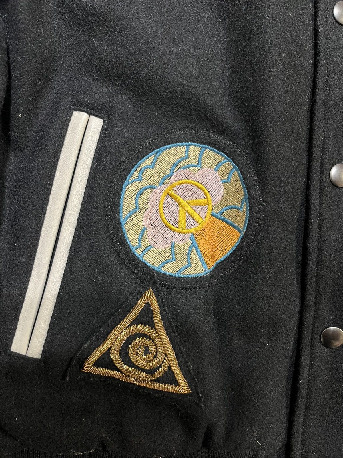 STUSSY X DRIES VAN NOTEN VARSITY JACKET SIZE XL