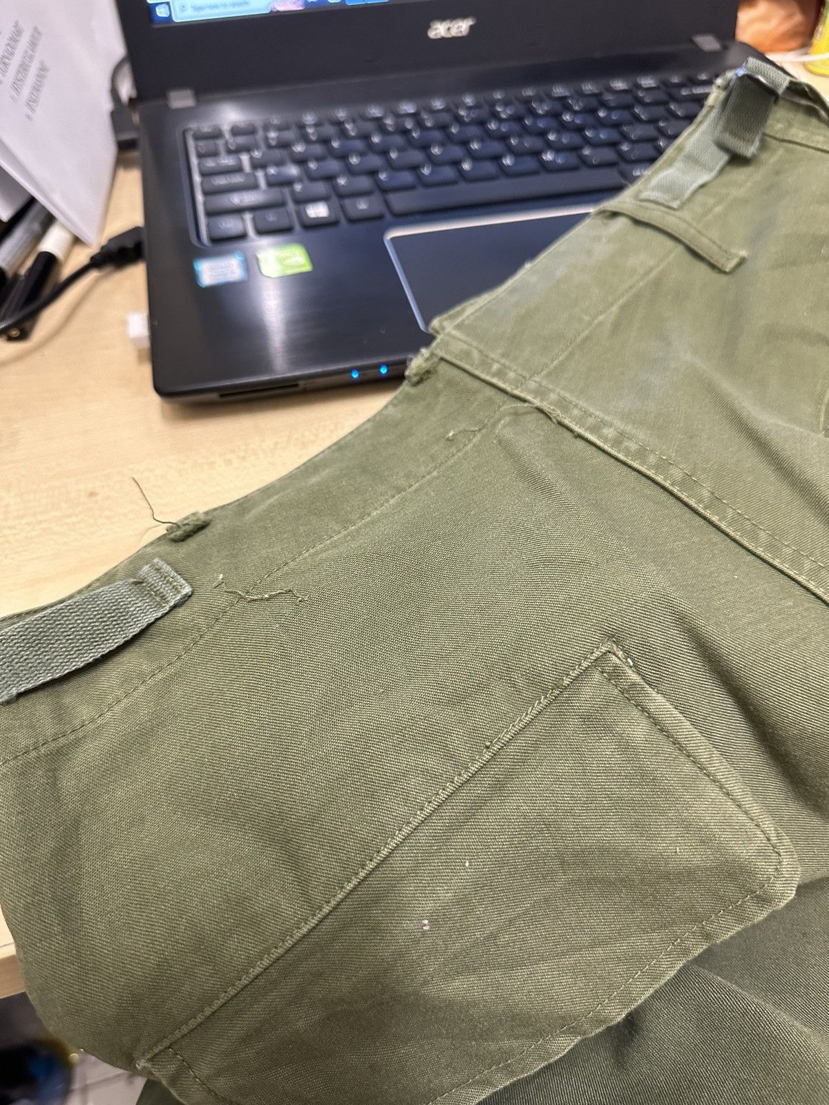 Vintage Vtg OG Us Army Sateen Cargo Pant 60s 70s Nam Era Scovill Usa Size US 31 - 24 Thumbnail
