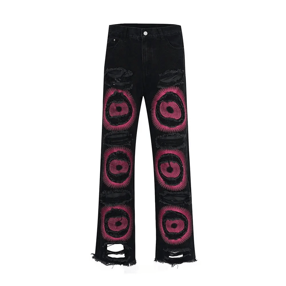 Designer × Japanese Brand Vintage street hip-hop punk baggy ripped jeans Size US 34 / EU 50 - 3 Thumbnail
