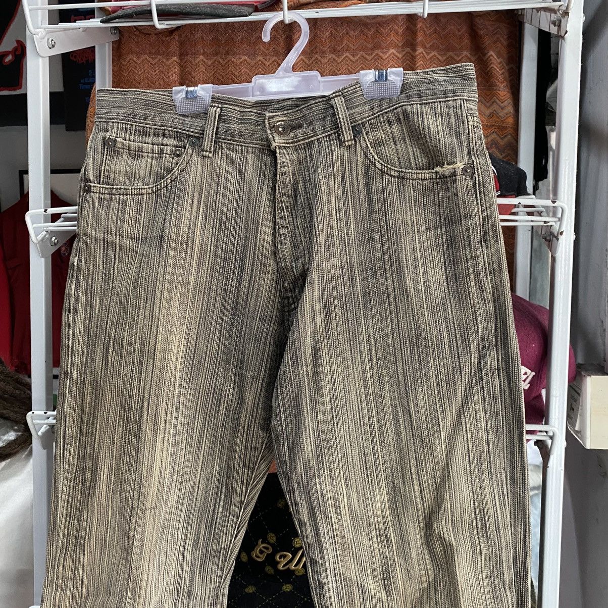 semanticdesign Semanticdesign Japanese Brand Hickory Stripe Denim Jeans Size US 30 / EU 46 - 3 Thumbnail