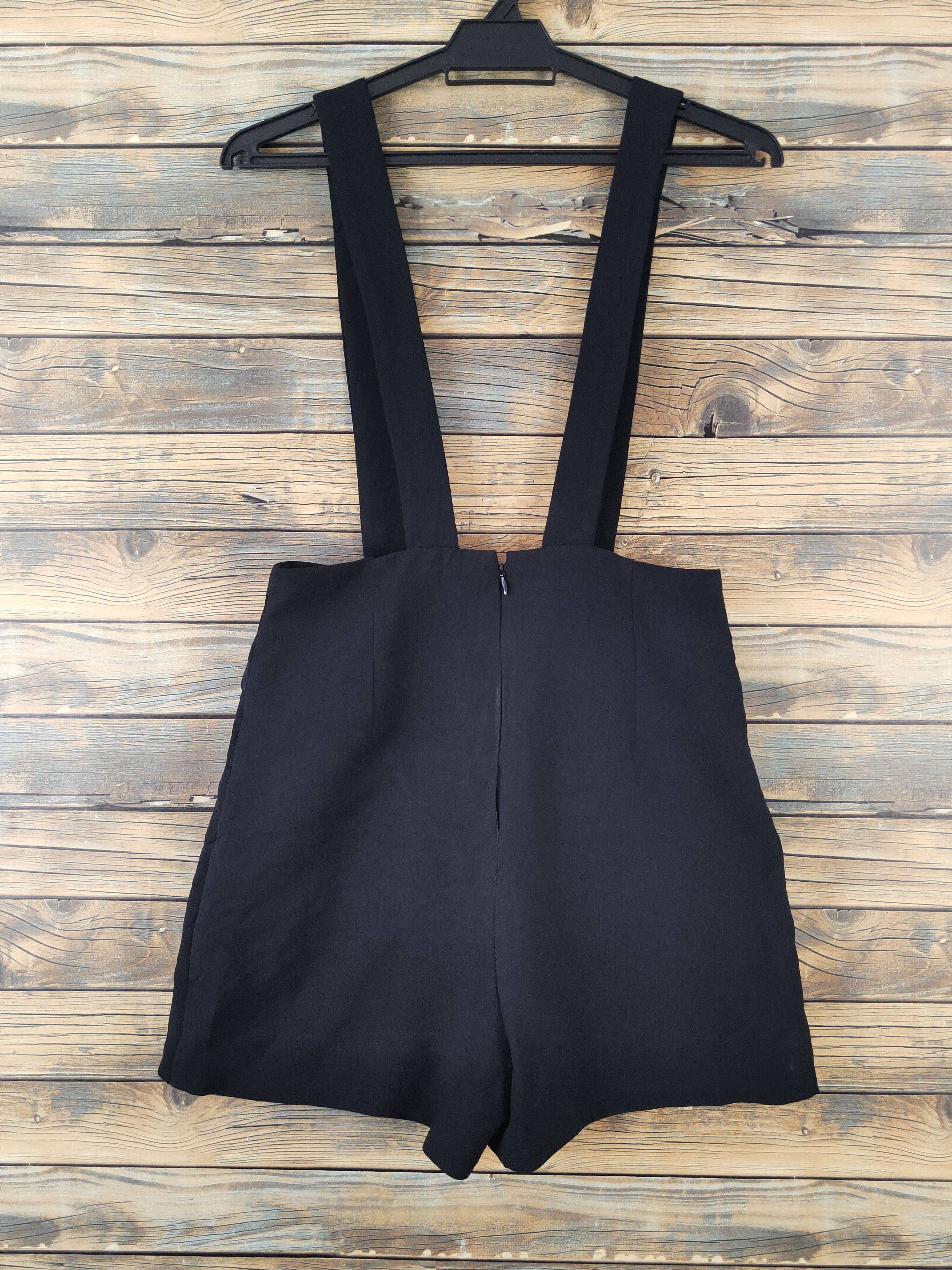 Japanese Brand × Vintage Exclusive Stuff by D&V Black Shortall Jumpsuits Size 27" / US 4 / IT 40 - 6 Thumbnail