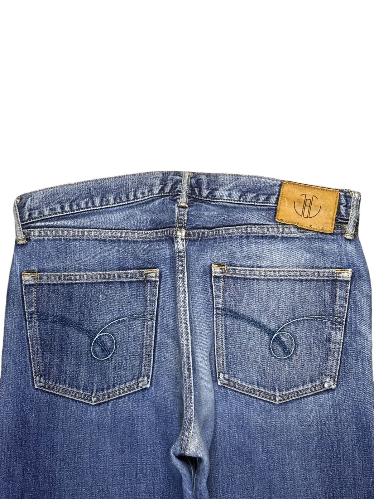 Japan Blue × Japanese Brand Vintage Japanese Japan Blue Selvedge Blue Wash Loose Jeans Size US 32 / EU 48 - 9 Thumbnail