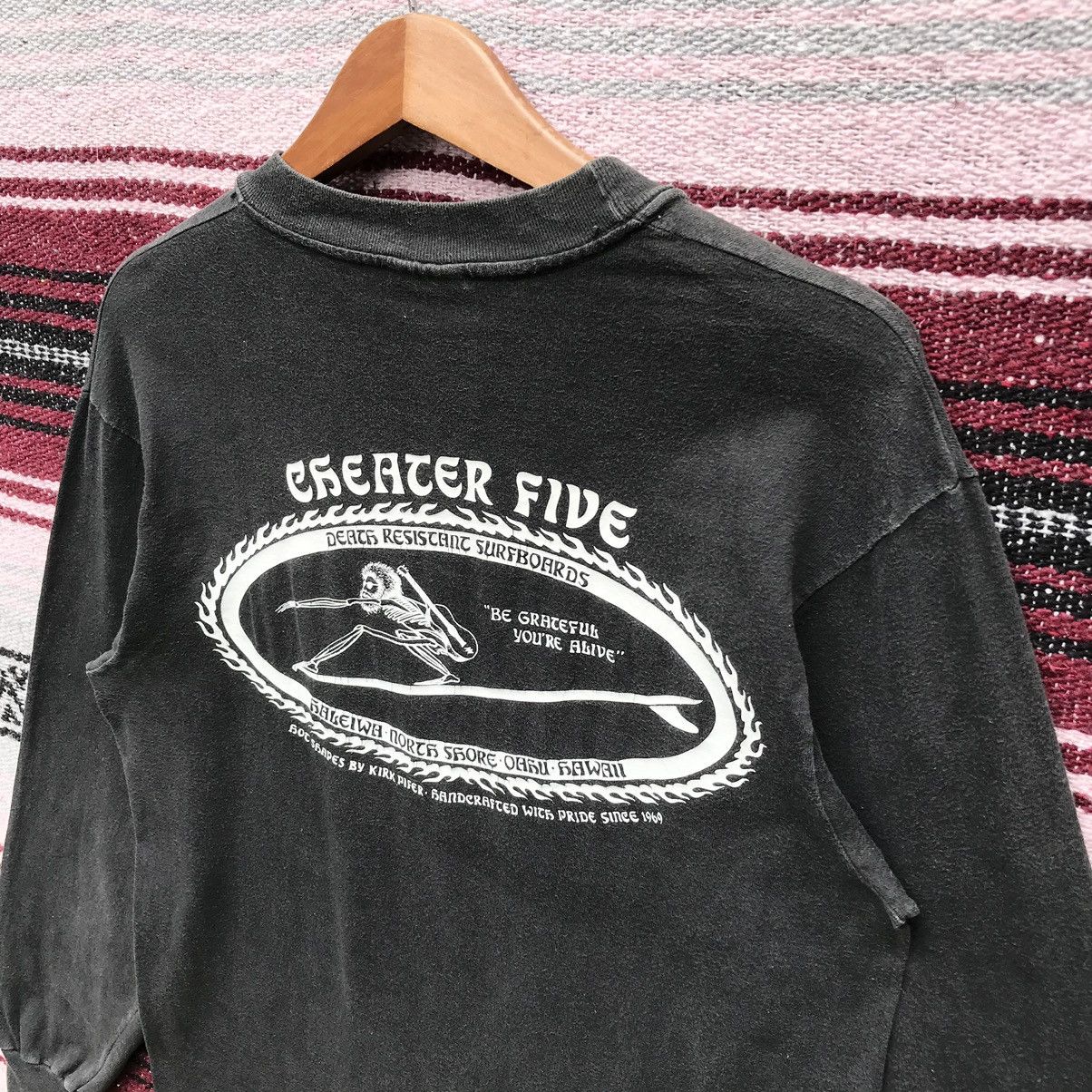 Vintage Y2K Vintage Cheater Five Surfboards Tee Long Sleeve SunFaded Size US M / EU 48-50 / 2 - 6 Thumbnail