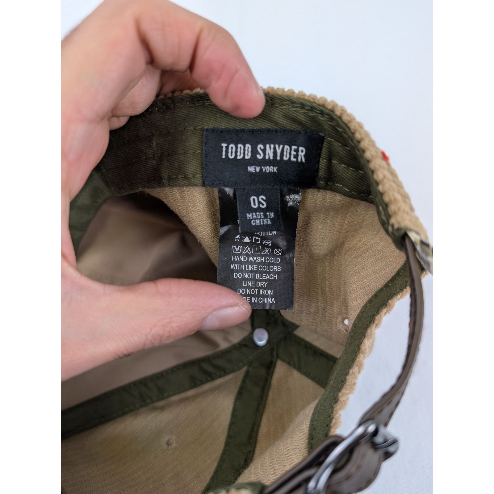 Todd Snyder o1rshd1 CC20 Size: OS / Corduroy baseball cap / hat in Brown Size ONE SIZE - 10 Thumbnail