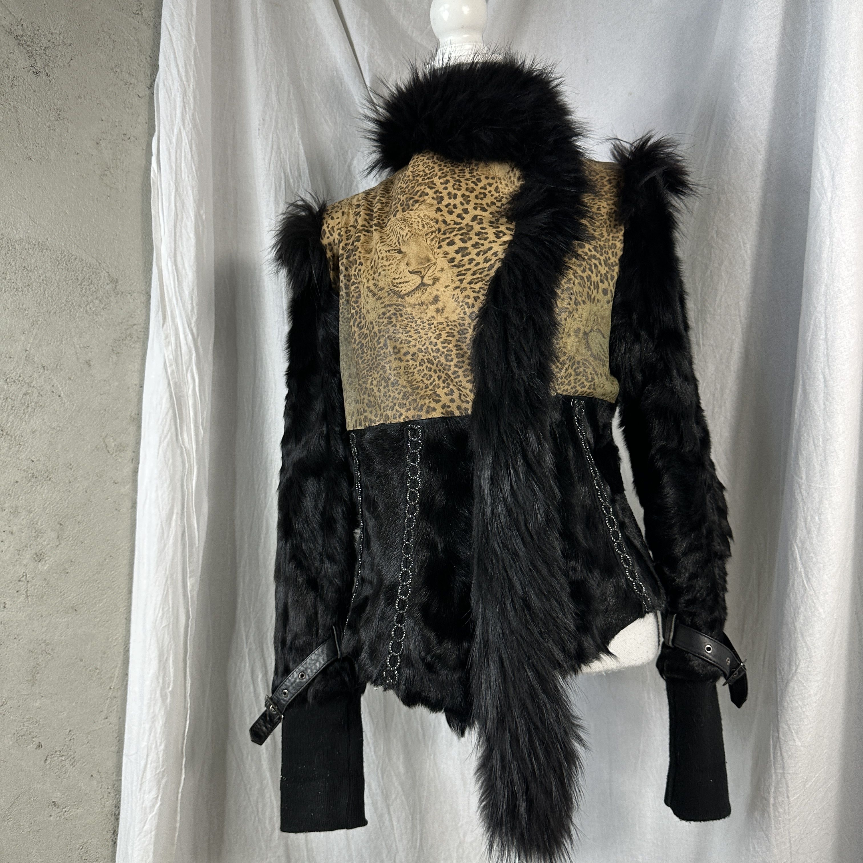 Vintage Vintage Avant Garde Opium Grunge Cheetah 90s Fur Size M / US 6-8 / IT 42-44 - 4 Thumbnail