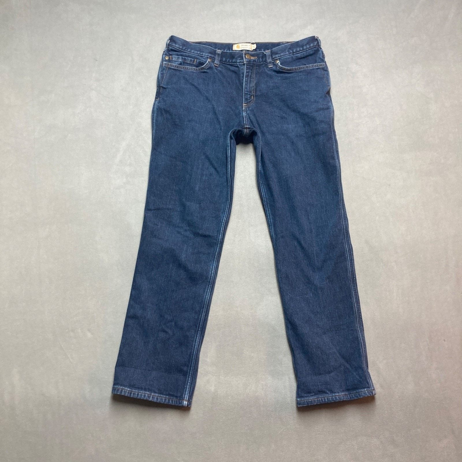 Carhartt Carhartt Plaid Flannel Lined Jeans Womens 14 Straight Leg Size 36" / US 14 / IT 50 - 2 Thumbnail