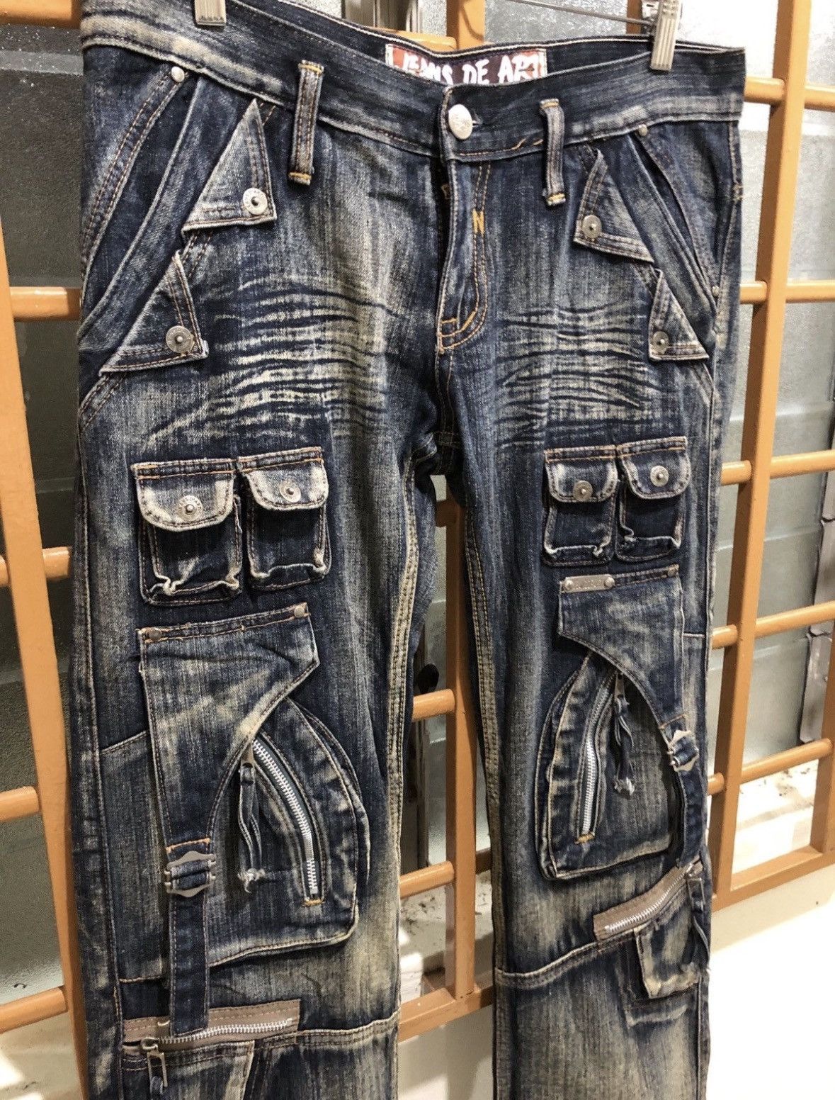 Japanese Brand Jeans De Art Tactical Parachute Denim Jeans Size US 34 / EU 50 - 3 Thumbnail