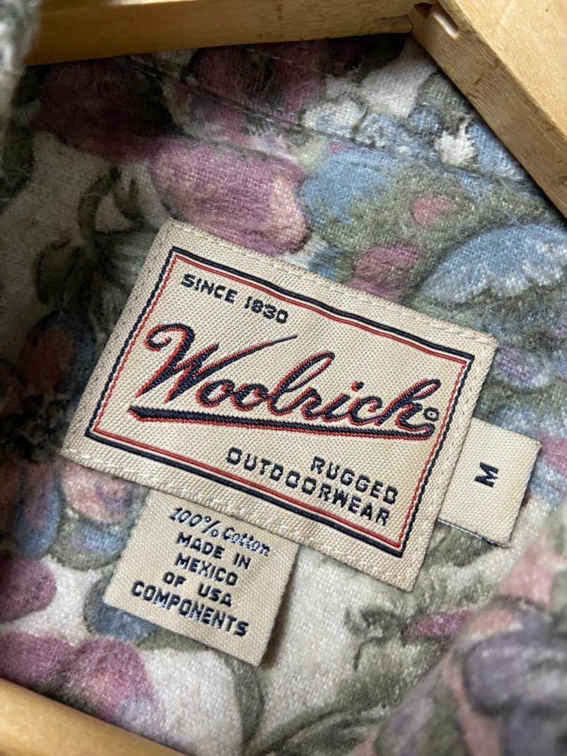 Japanese Brand Woolrich Rugged Outdoorwear Floral Shirt (196) Size M / US 6-8 / IT 42-44 - 3 Thumbnail