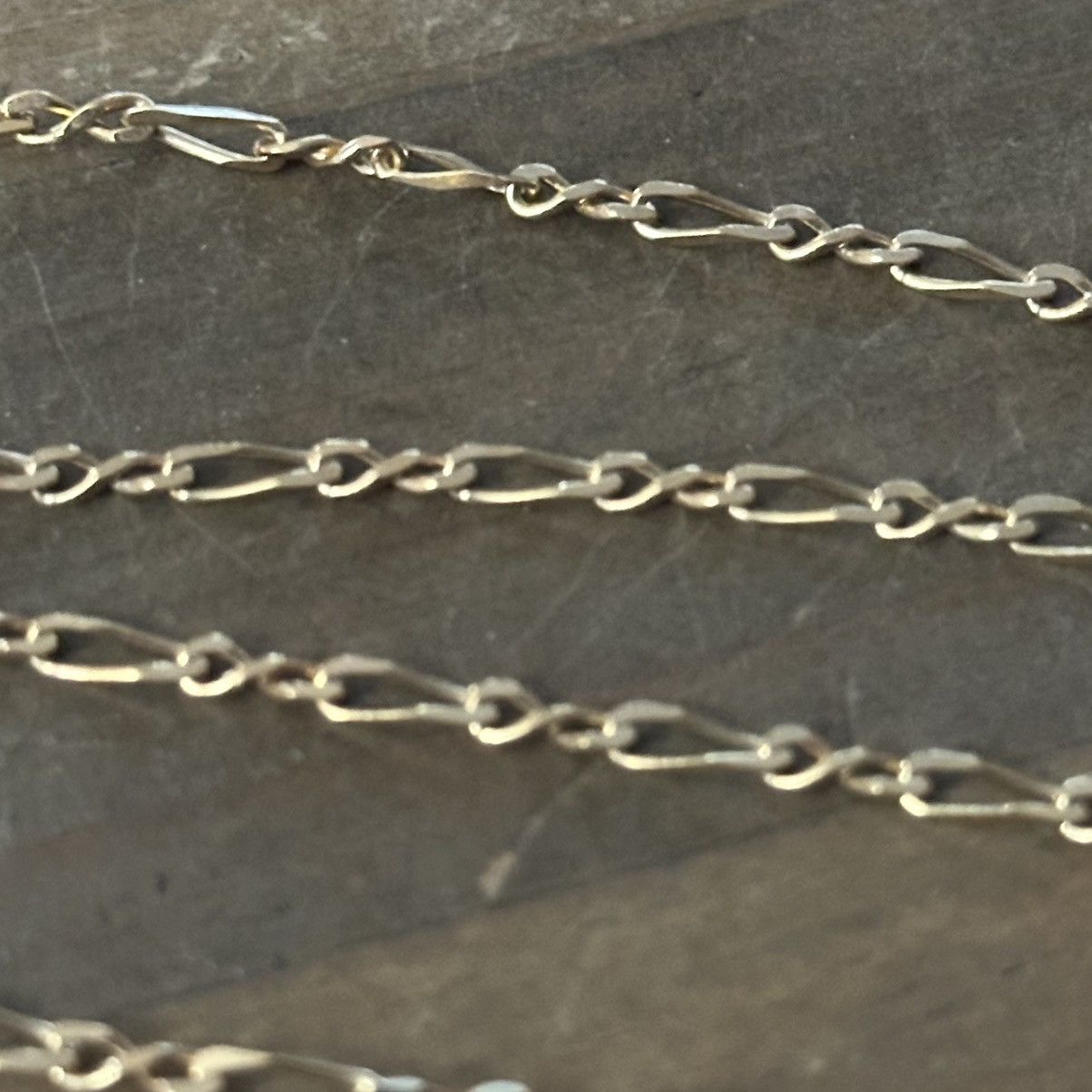 Vintage Vintage dainty gold tone figaro chain necklace Size ONE SIZE - 3 Thumbnail
