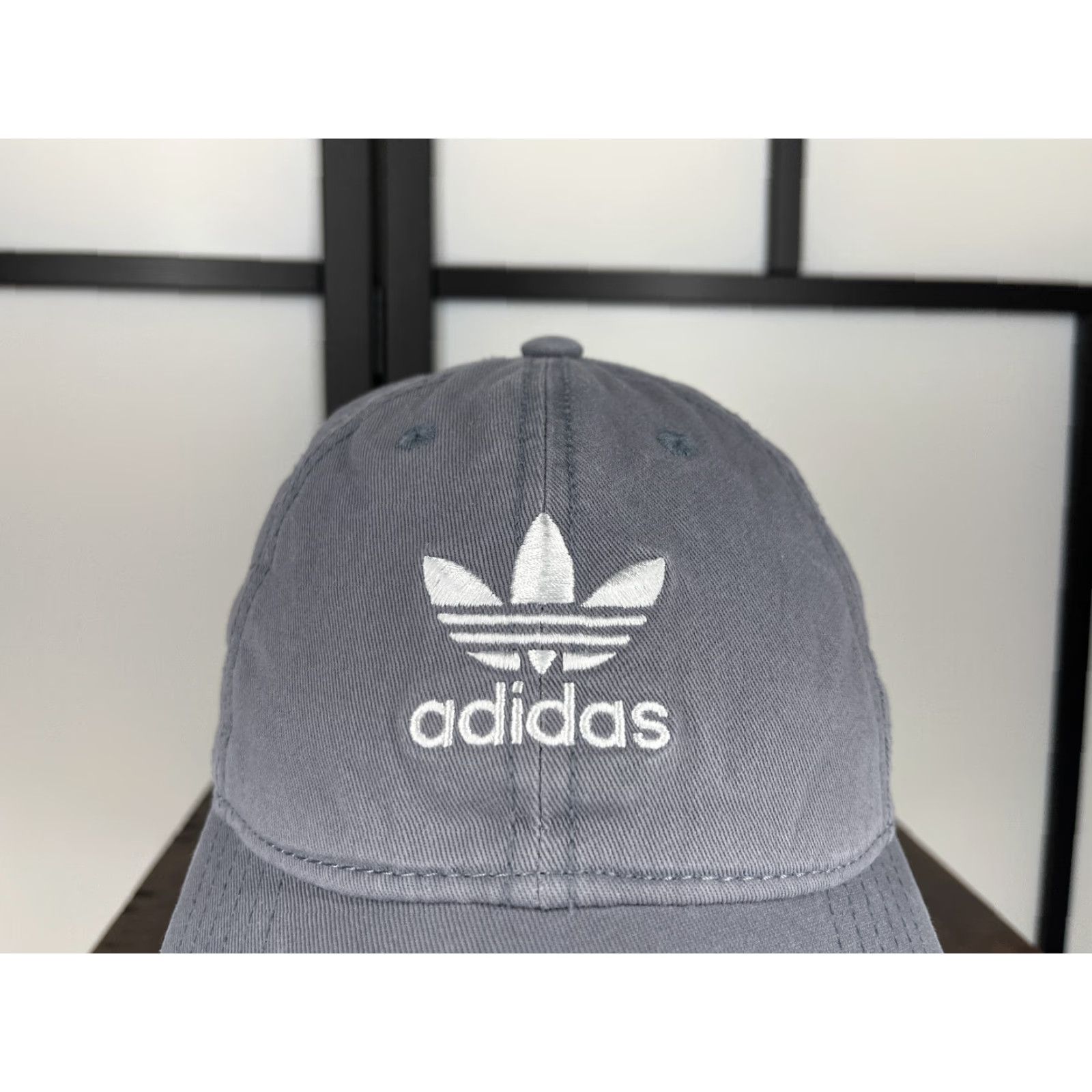 Adidas Adidas Hat Cap Strap Back Womens One Size Gray Embroidered Cotton Golf Golfer Baseball Cap Shirt Outdoor Sports Adjustable Lightweight Vintage: No Size ONE SIZE - 2 Thumbnail