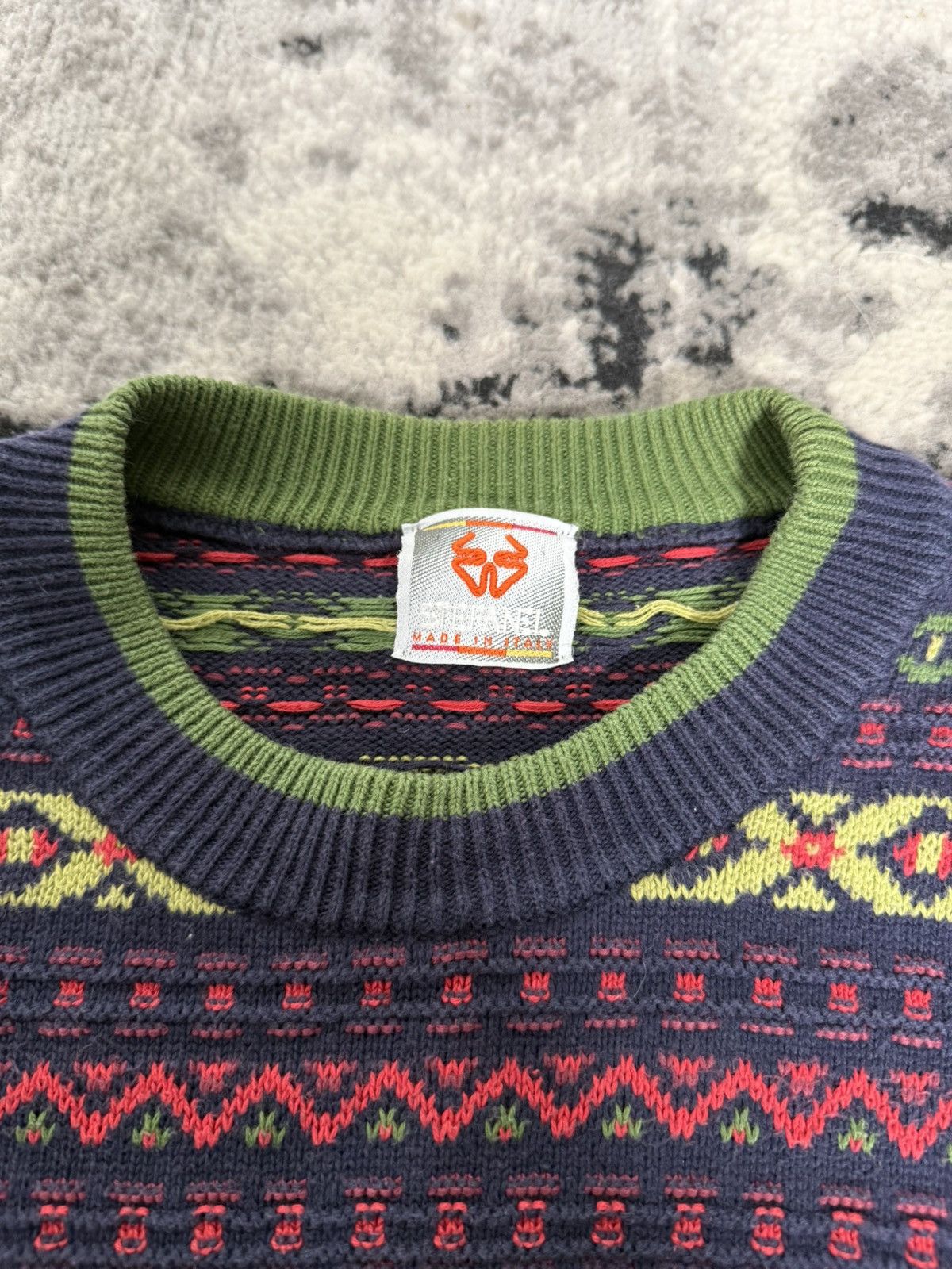 Vintage Vintage Stefanel Made in Italy Heavy Cotton Sweater Size M / US 6-8 / IT 42-44 - 5 Thumbnail