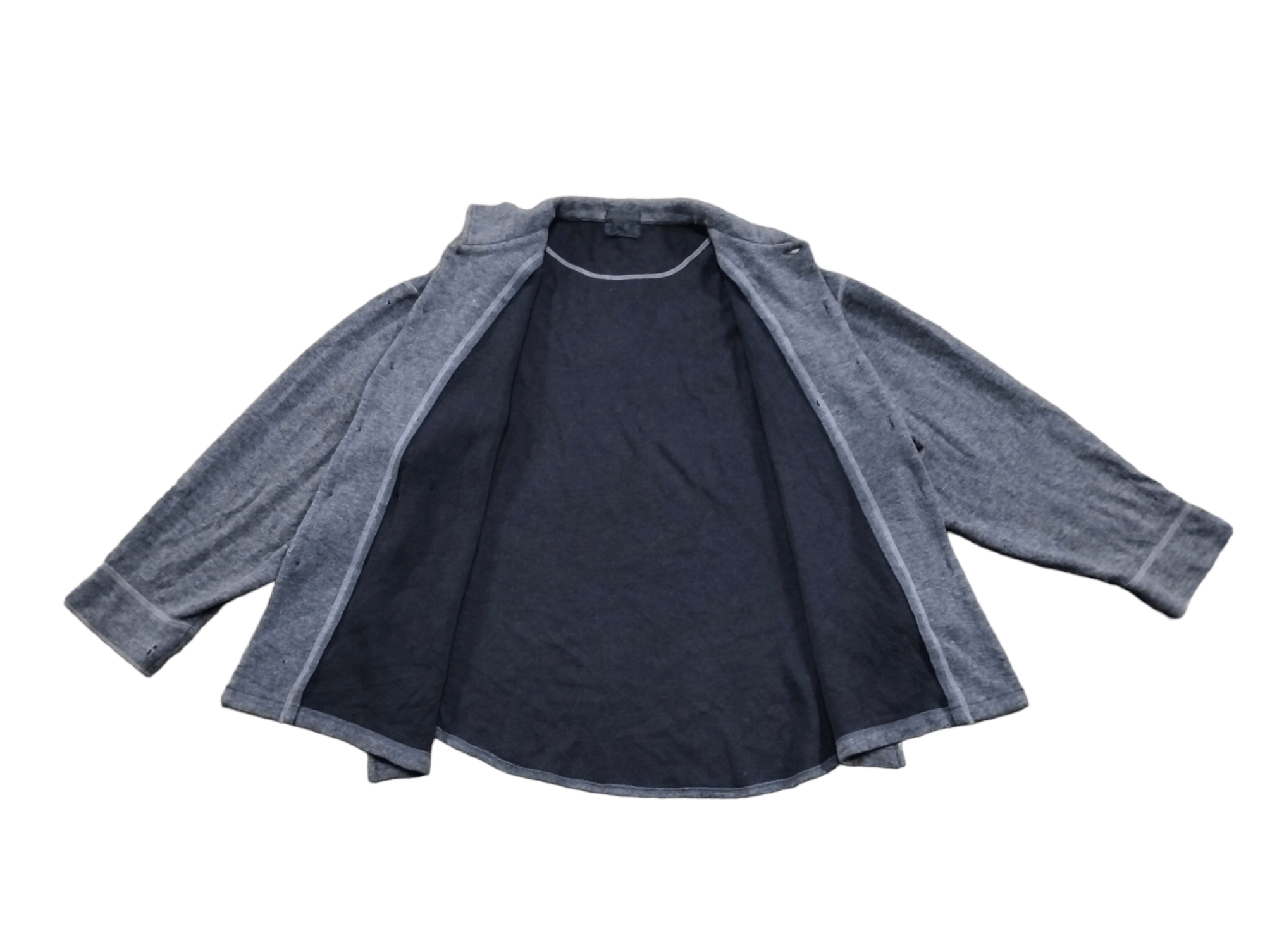 Yohji Yamamoto Vintage Yohgi Yamamoto Signature Wool Jacket Distressed Size US M / EU 48-50 / 2 - 3 Thumbnail
