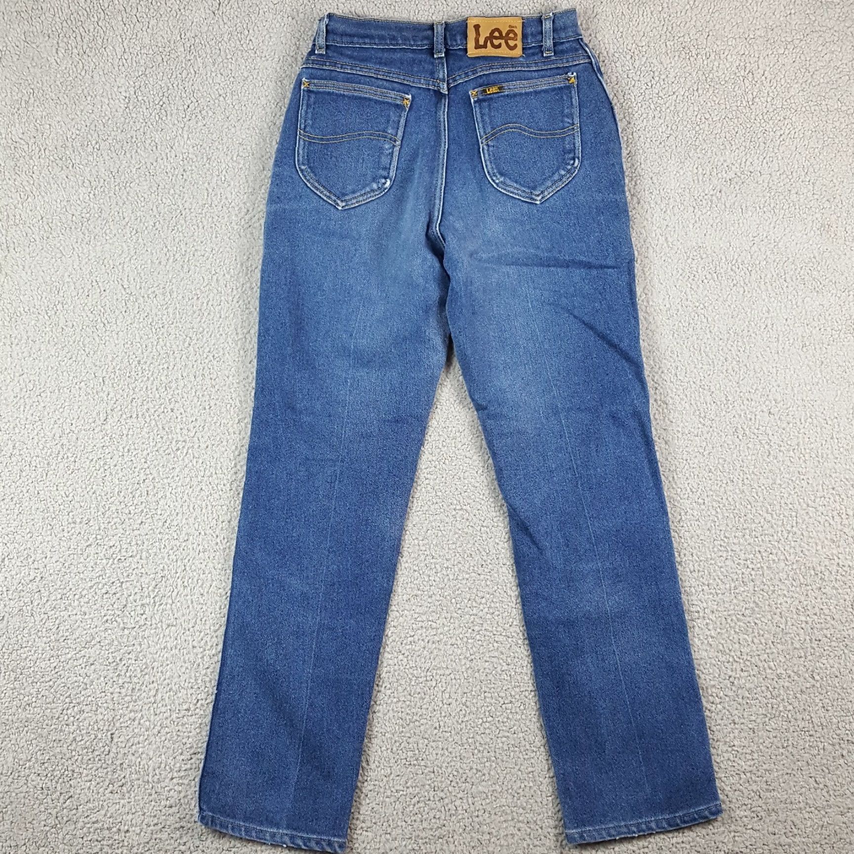 Lee Vintage Lee High Waist Relaxed Tapered Denim Jeans Women's Size 12 Blue 90s Y2K Retro Size 34" / US 12 / IT 48 - 6 Thumbnail