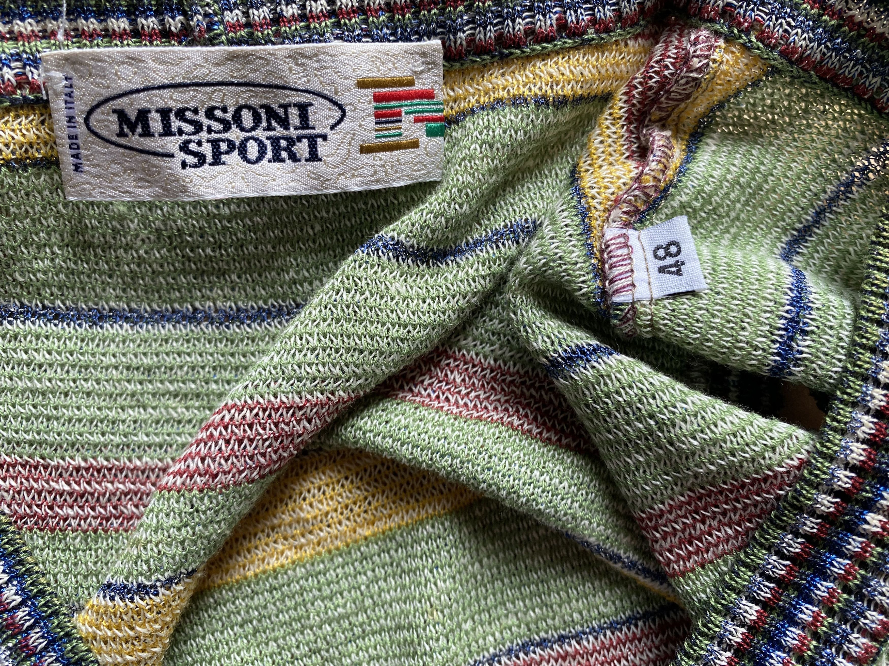 Designer × Missoni Vintage Missoni Sport knit Vest Cardigan Size US S / EU 44-46 / 1 - 3 Thumbnail
