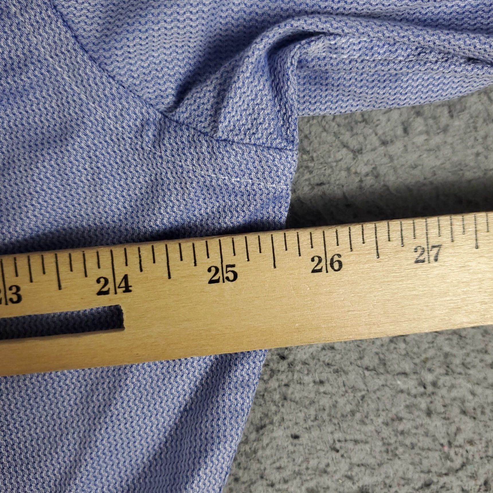 Vintage Duchamp Dress Shirt Mens Size 18 2XL Blue Long Sleeve Button Up Casual Workwear Size 48R - 5 Thumbnail