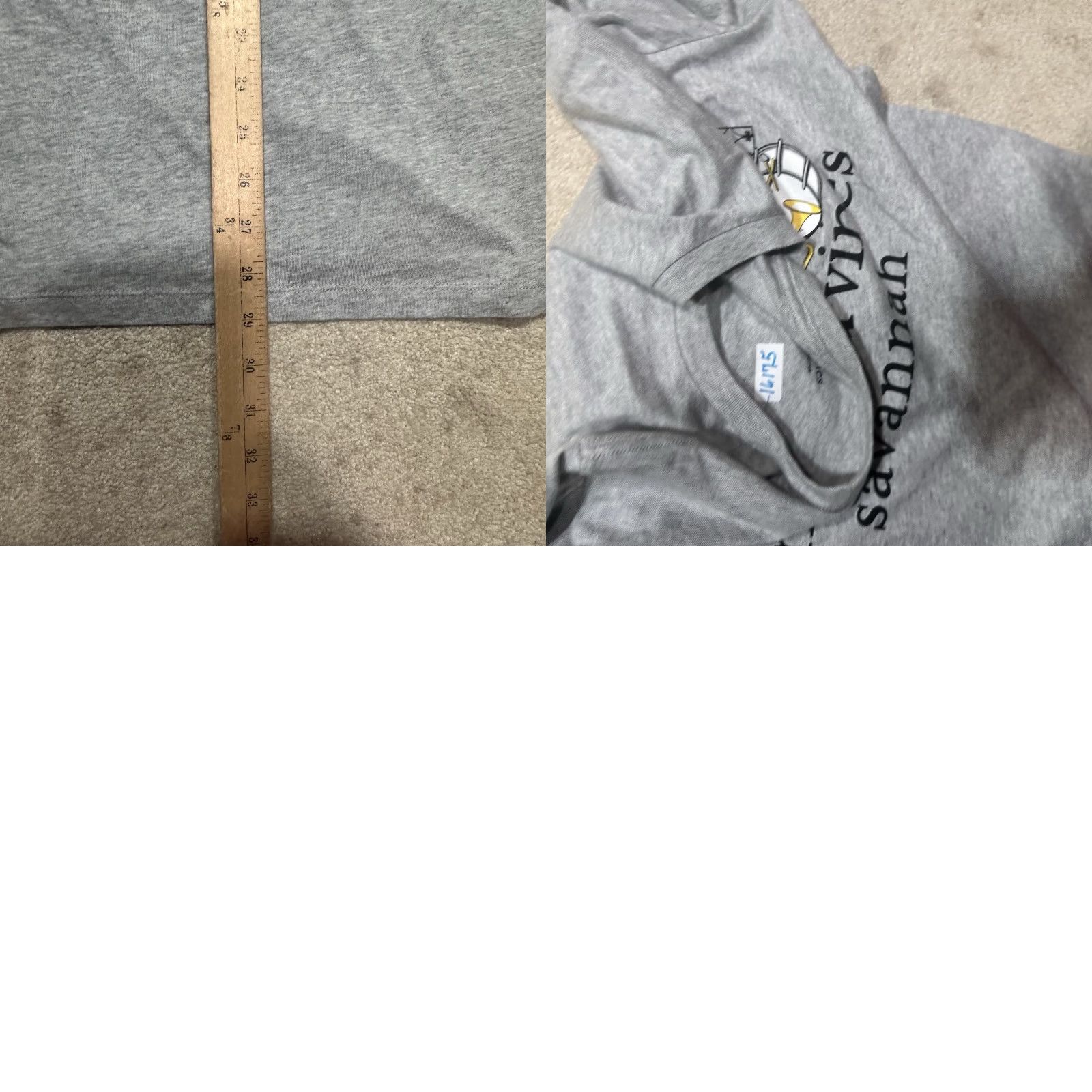 Vineyard Vines Vineyard Vines T Shirt Mens Medium Gray Double Sided Longsleeve Savannah Georgia Shirt Mens Regular Gray All Seasons Breathable Logo 2020s Adult Men Size US M / EU 48-50 / 2 - 8 Thumbnail