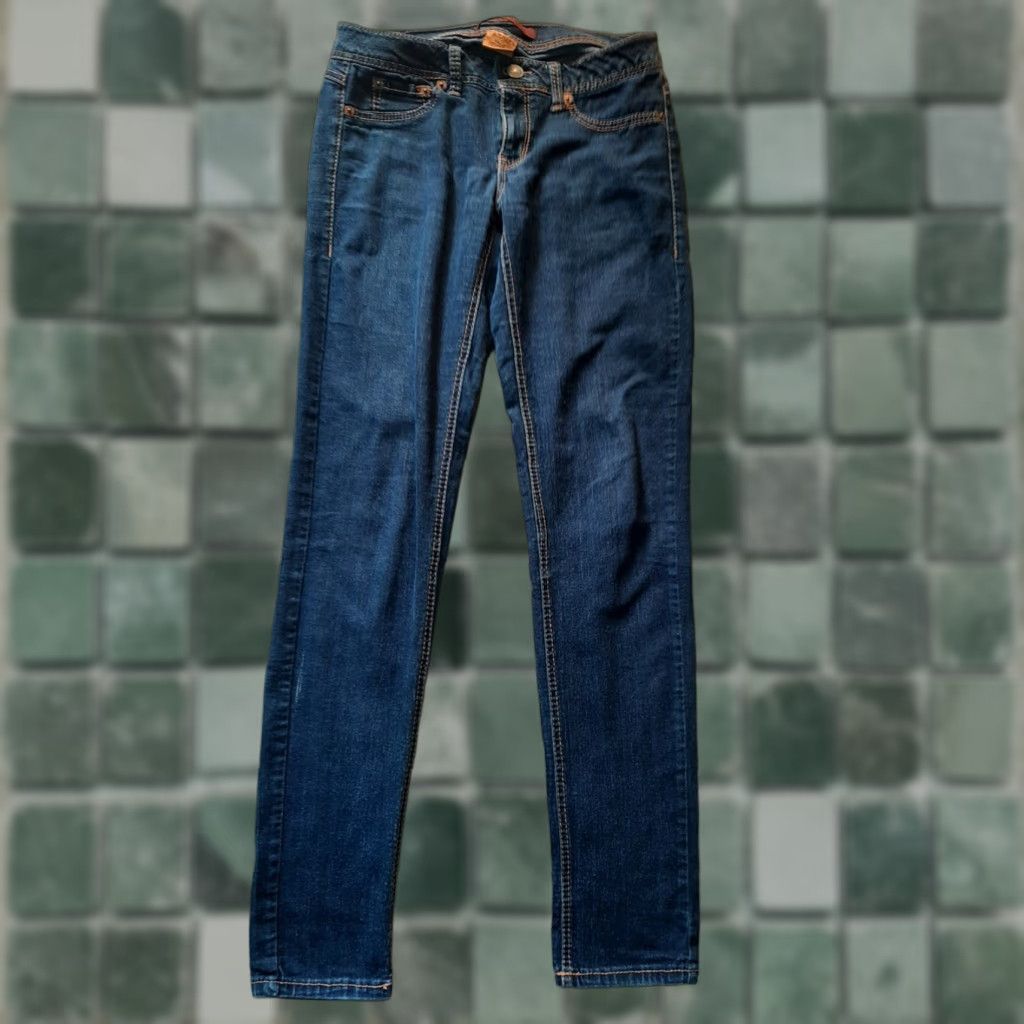 Vintage Domaine Jeans Skinny Dark Wash Size 7 Blue Women Regular Denim Cotton 7 Jeans Skinny Dark Wash Domaine Women Size 28" / US 6 / IT 42 - 1 Thumbnail