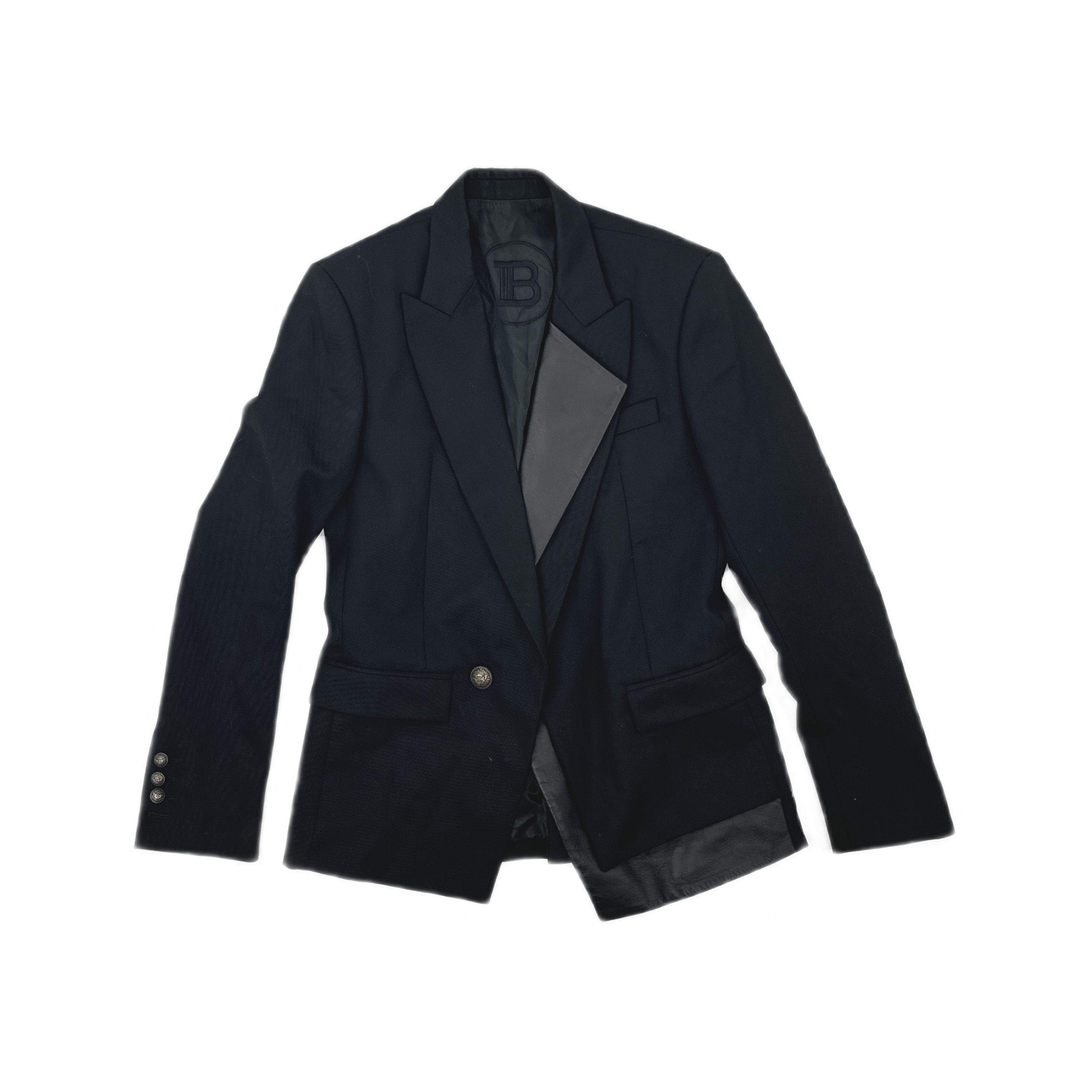 Balmain Balmain Leather Trim Blazer Size 36R Size 36R - 1 Thumbnail