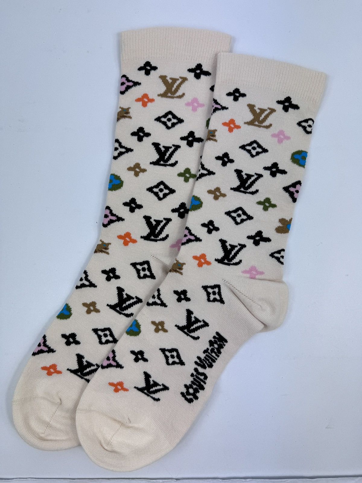 Louis Vuitton × Tyler The Creator MONOGRAM CRAGGY SOCKS SIZE M M7527M Size ONE SIZE - 3 Thumbnail