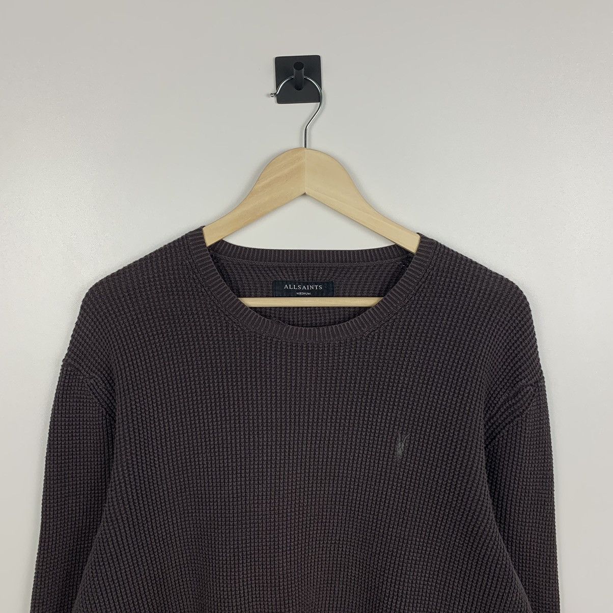 Allsaints Allsaints Trias Crew Sweater Cotton Men’s Size Medium Brown Size US M / EU 48-50 / 2 - 2 Thumbnail