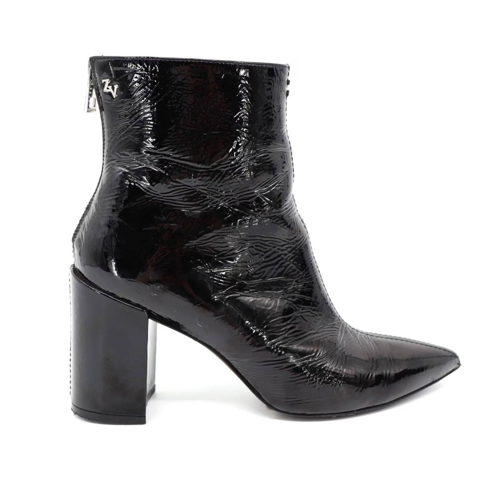 Zadig & Voltaire Zadig & Voltaire Paris Patent Leather Ankle Boots Glimmer Vernise Noir Black Patent Leather Bootie Size 37 Womens Size US 7 / IT 37 - 3 Thumbnail