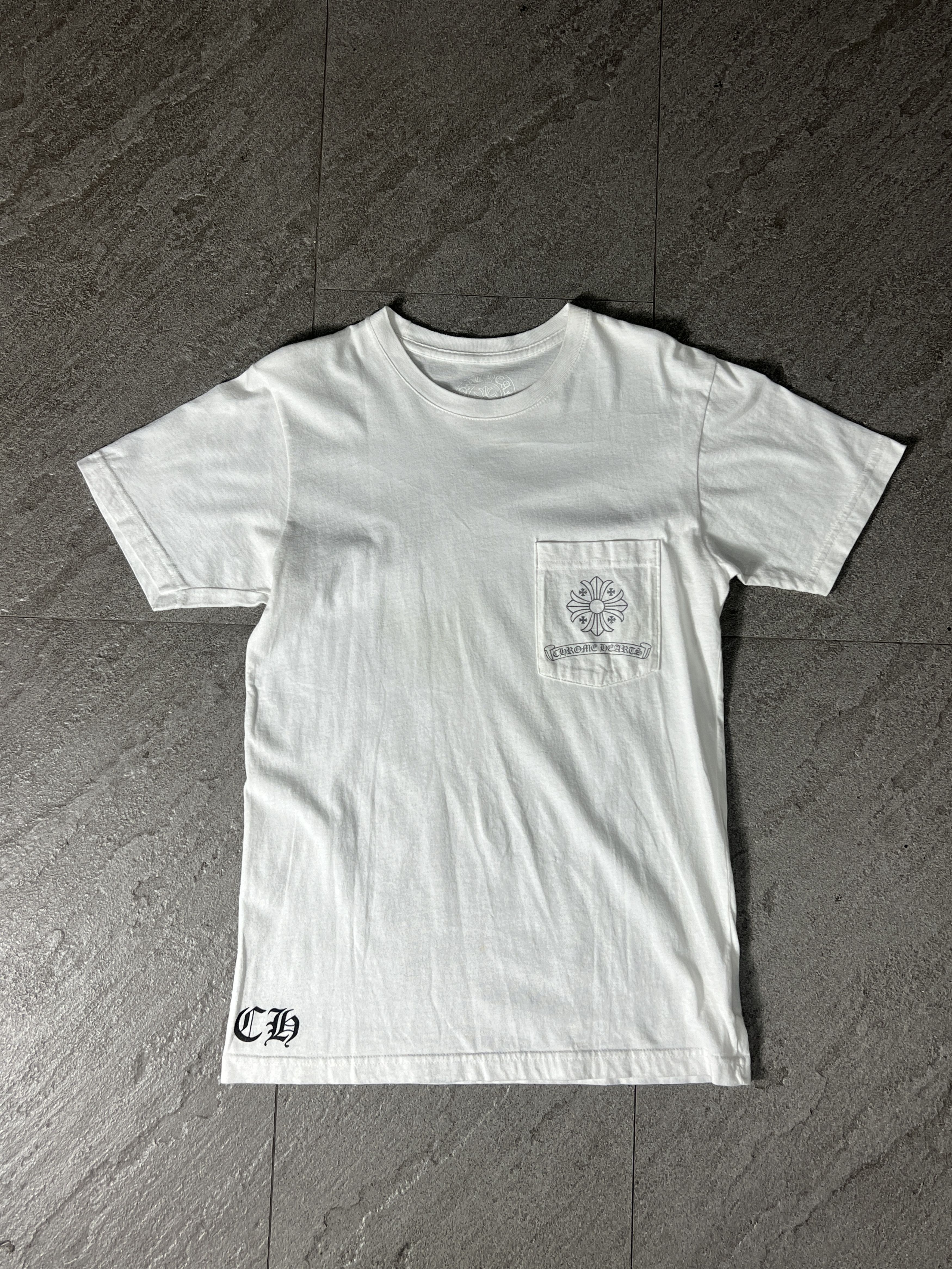 Chrome Hearts Chrome Hearts Cross Grid Pocket Tee White Size S Size US S / EU 44-46 / 1 - 2 Thumbnail