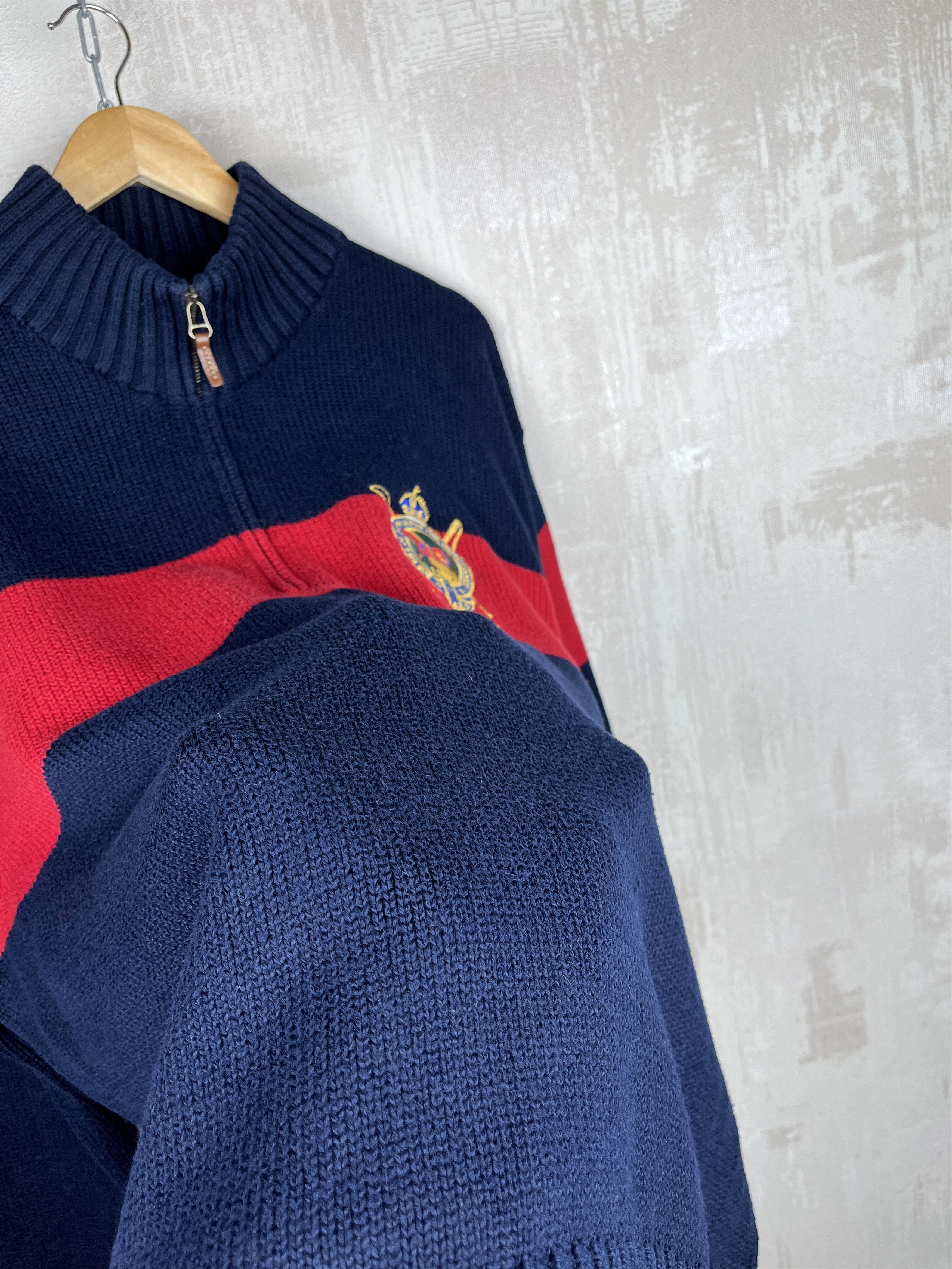 Polo Ralph Lauren Polo Ralph Lauren PRL Club N.Y.C. 1/4 Zip Pullover Sweater Size US XXL / EU 58 / 5 - 10 Thumbnail