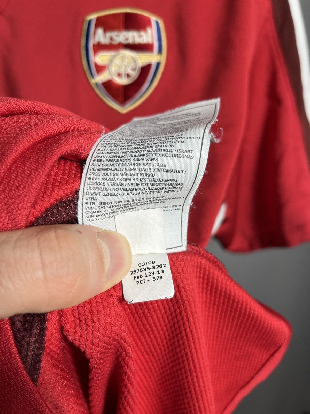 Vintage ARSENAL LONDON 2008 2010 HOME FOOTBAL SHIRT SOCCER JERSEY Size US L / EU 52-54 / 3 - 7 Thumbnail