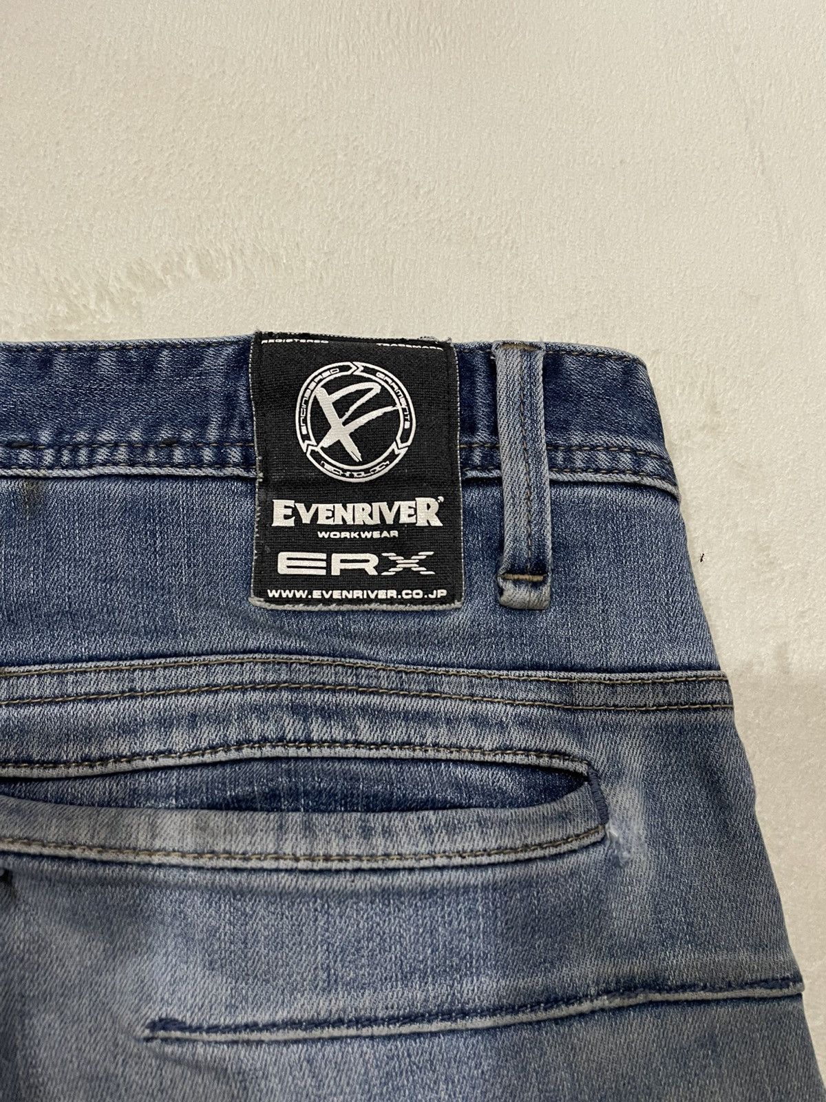 Japanese Brand Vintage Evenriver Distress Mudwash Denim Jeans Size US 32 / EU 48 - 17 Thumbnail