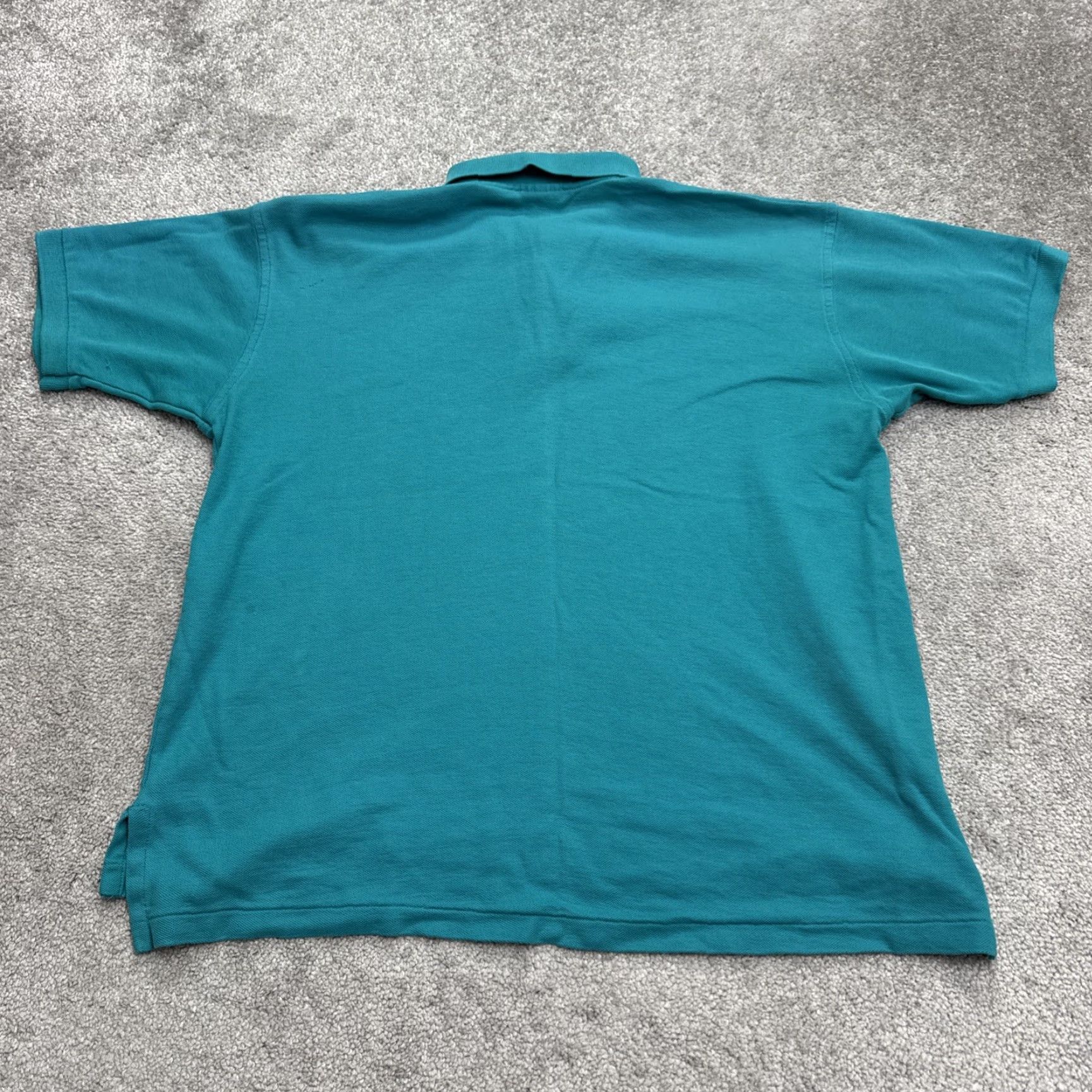 Vintage L.L. Bean Pique Polo Shirt 2XL Blue Short Sleeve Cotton Casual Golf Mens Size US XXL / EU 58 / 5 - 2 Thumbnail