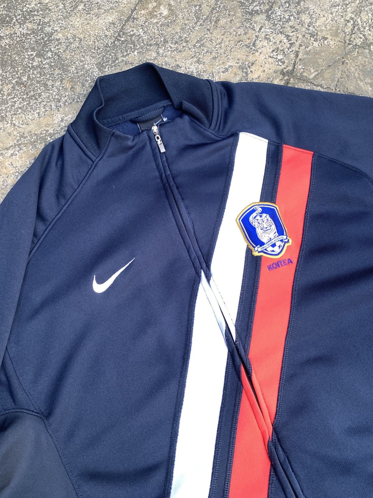 Nike 2006 Nike South Korea FC Soccer Zip Short Sleeve Track Top Size US XL / EU 56 / 4 - 3 Thumbnail