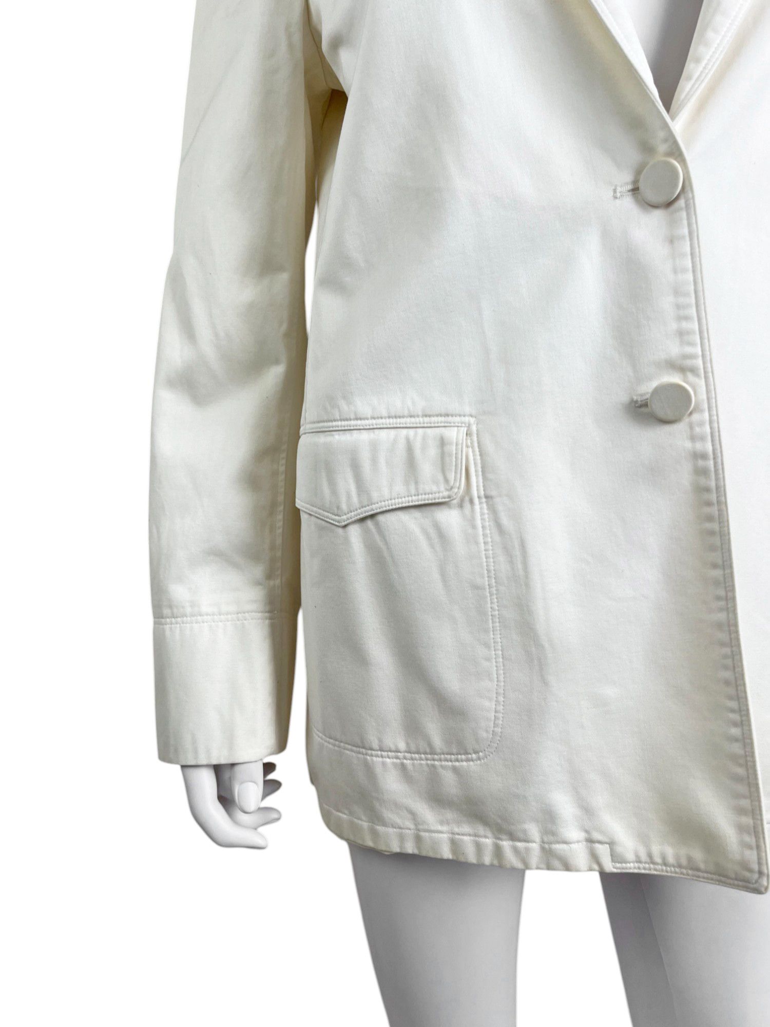 Maison Margiela by Martin S/S 2006 White Cotton Blazer Size M / US 6-8 / IT 42-44 - 8 Thumbnail