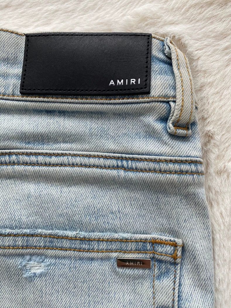 Amiri Amiri Washed Blue Grateful Dead Collaboration Rainbow Skul Size US 32 / EU 48 - 3 Thumbnail