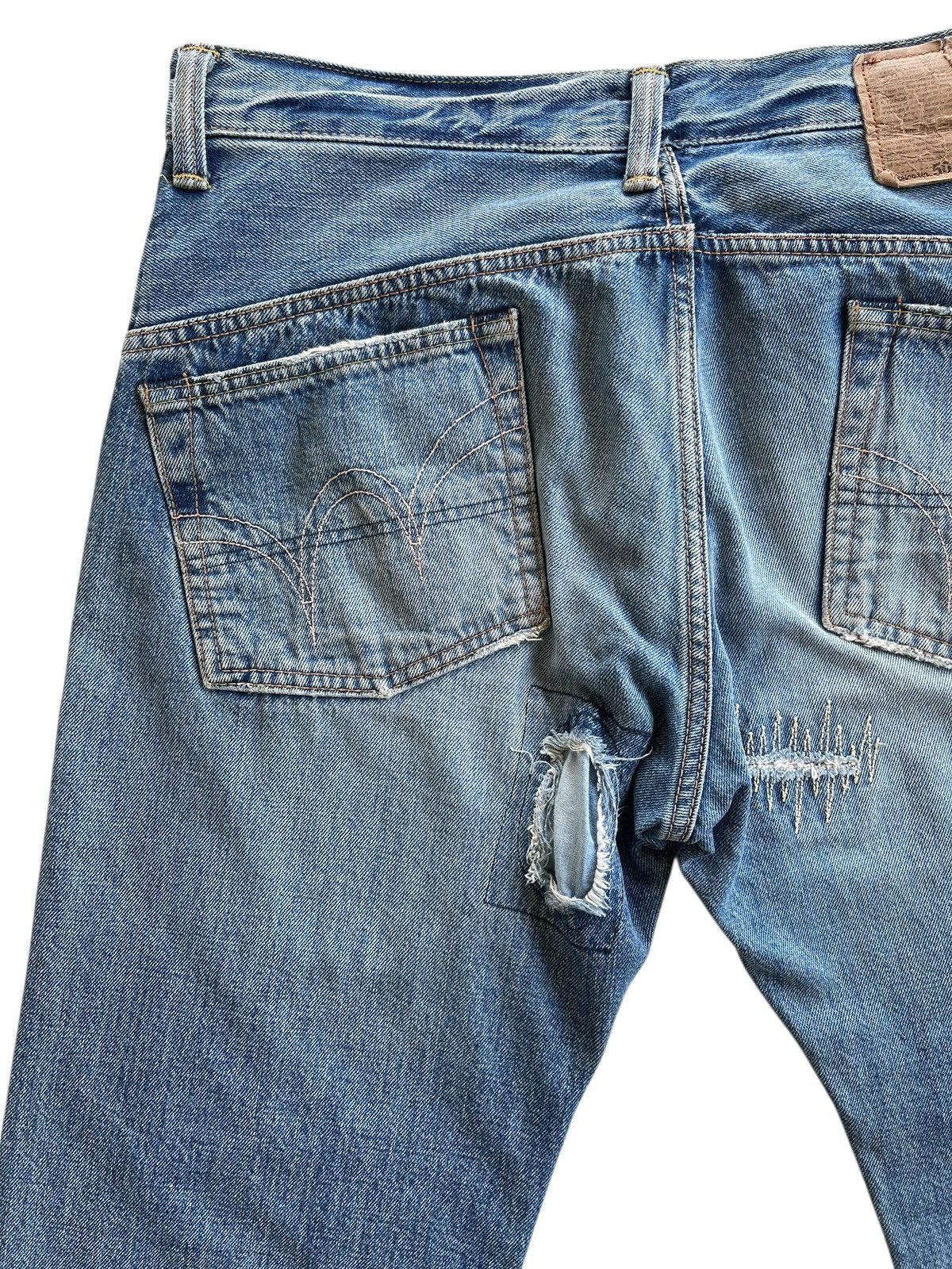 Vintage Vintage Edwin 505 Selvedge Mudwash Anniversary Denim Size US 32 / EU 48 - 9 Thumbnail
