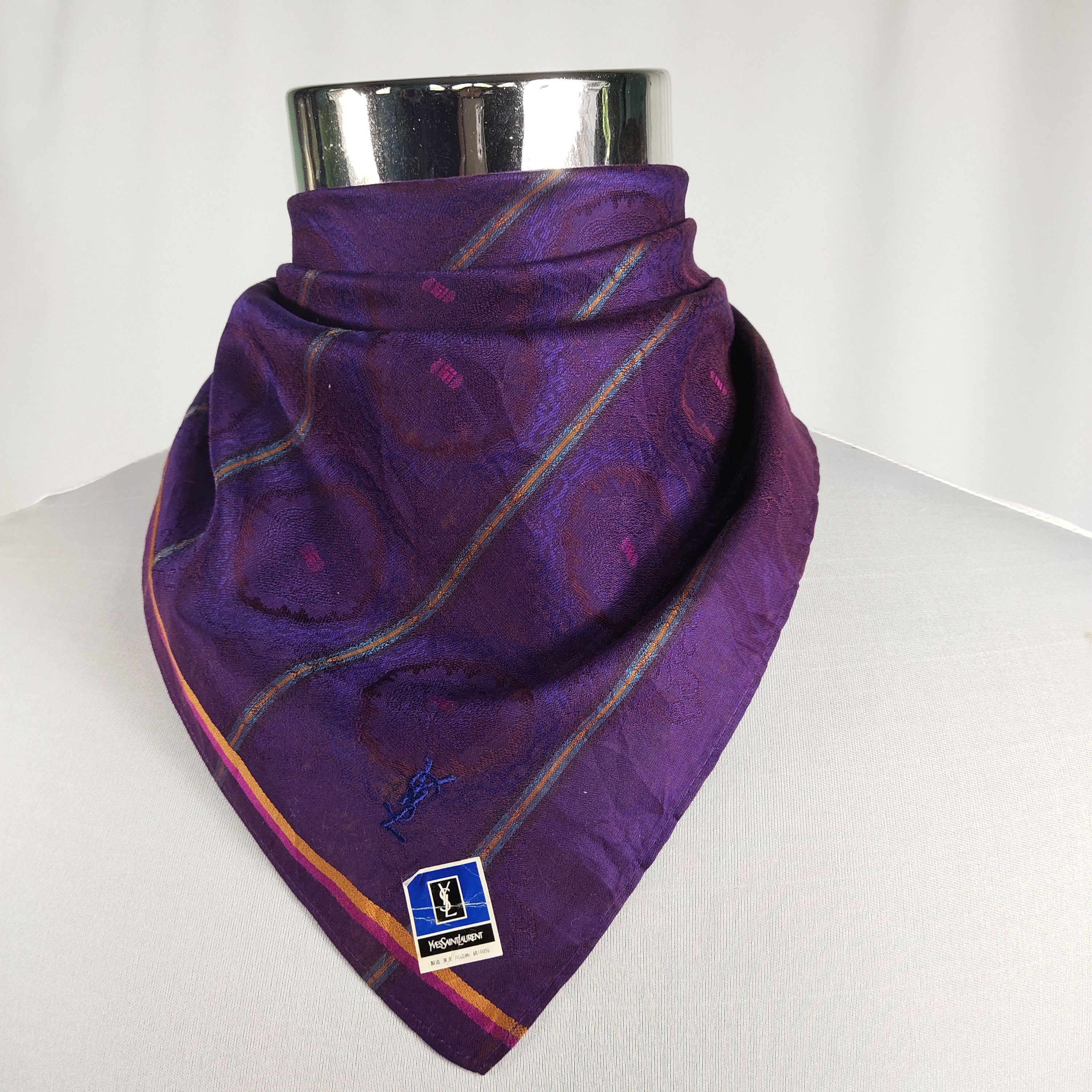 Vintage × Yves Saint Laurent Yvest Saint Laurent Handkerchief / Neckerchief / Bandana Size ONE SIZE - 1 Thumbnail