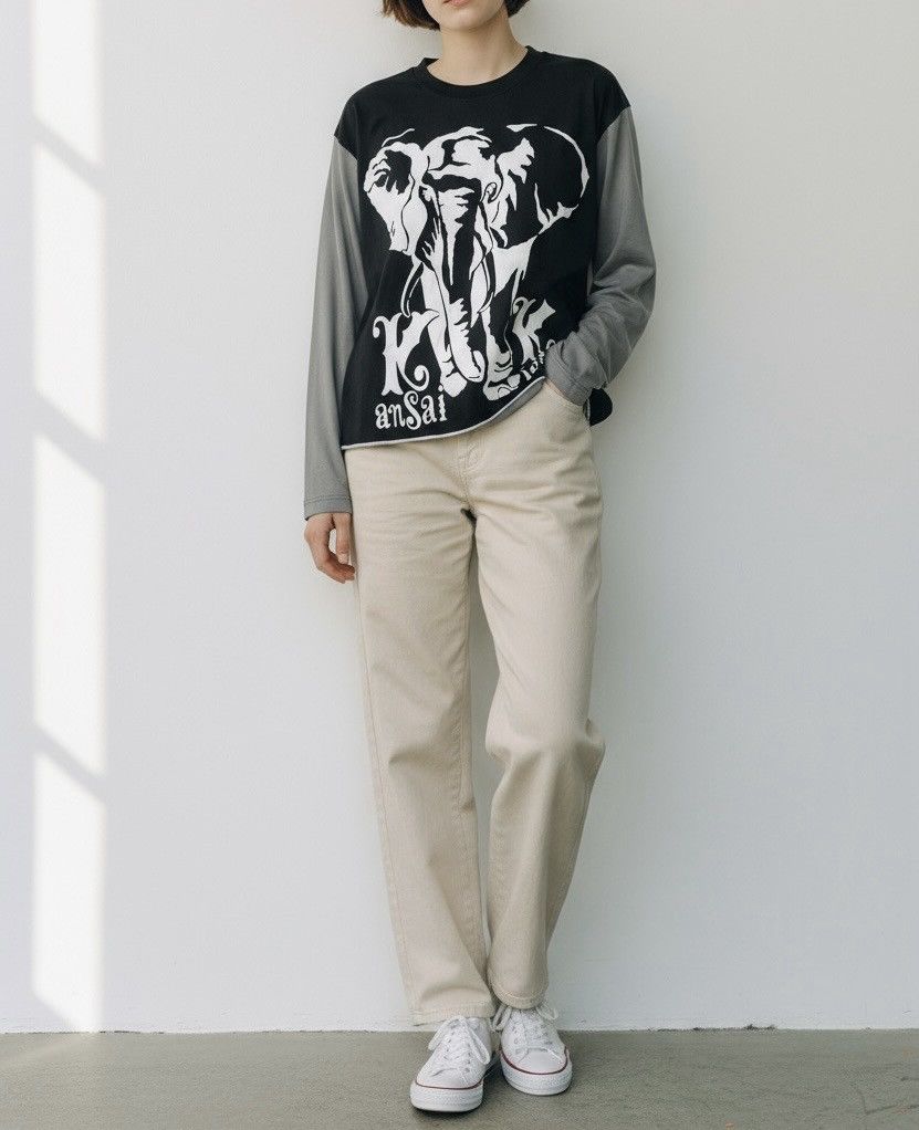 Kansai Yamamoto Vintage kansai yamamoto kids two tone longsleeve Size US M / EU 48-50 / 2 - 2 Thumbnail