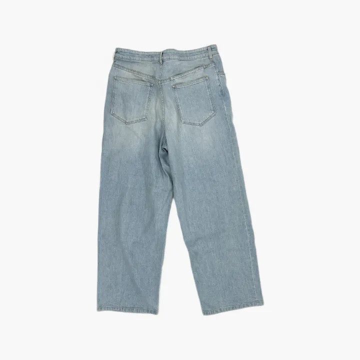 Givenchy Givenchy Givenchy SS23 Light Wash Wide Leg Jeans -2507 Size US 33 - 3 Thumbnail