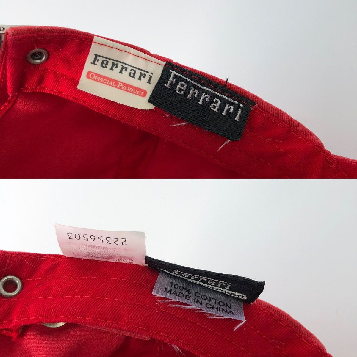 Ferrari × Formula 1 × Vintage Ferrari 90’s Formula 1 Team Vintage Official Cap Red Rare Size ONE SIZE - 10 Thumbnail