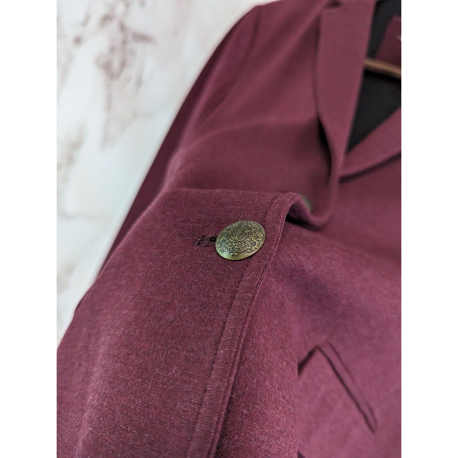 J.Crew J Crew Blazer Womens 8 Medium Red 2 Button Jacket Stretch Size M / US 6-8 / IT 42-44 - 13 Thumbnail