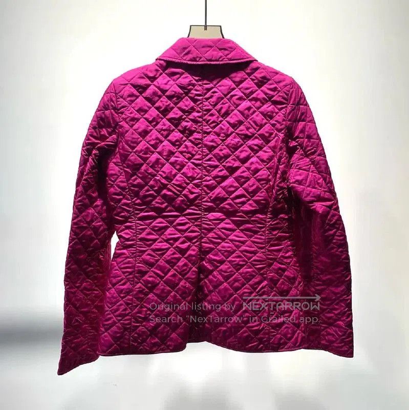 Burberry Burberry Women's Pink Cotton Quilted Jacket. Size S / US 4 / IT 40 - 2 Thumbnail