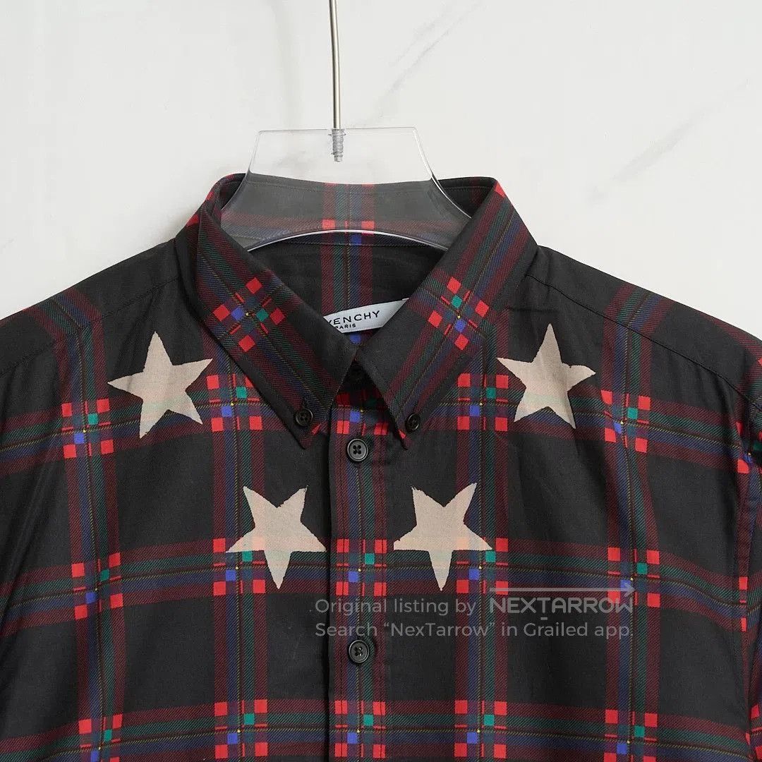 Givenchy Givenchy Men's Star Plaid Jacquard Shirt. Size US M / EU 48-50 / 2 - 2 Thumbnail