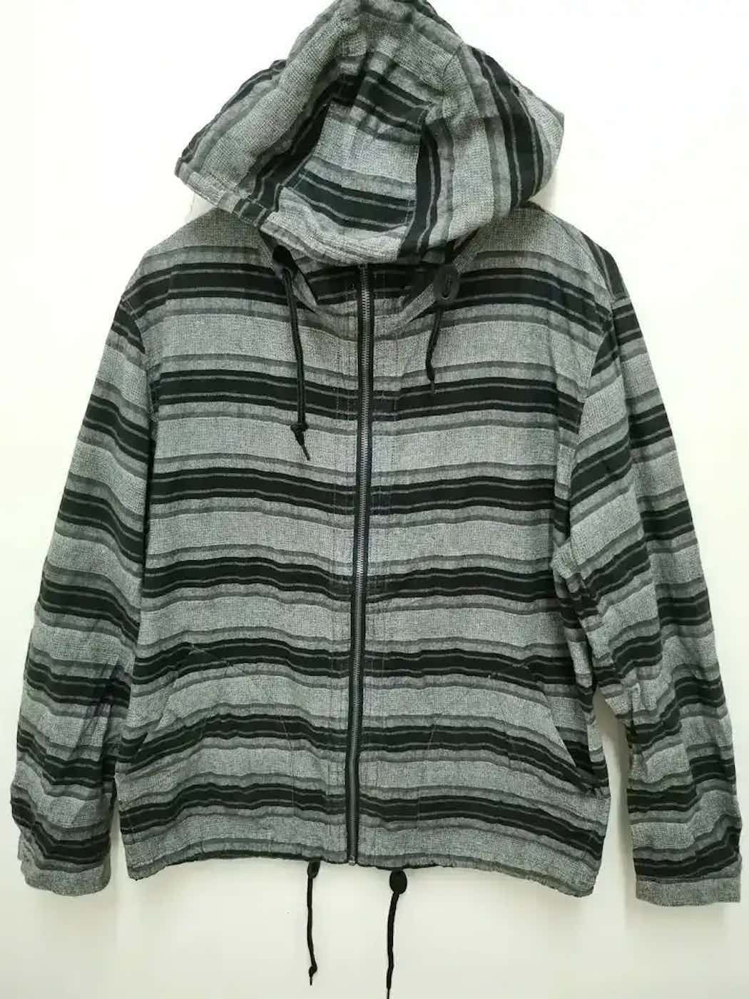 Vintage Vintage Zipper Hoodie Stripe Size US L / EU 52-54 / 3 - 1 Thumbnail