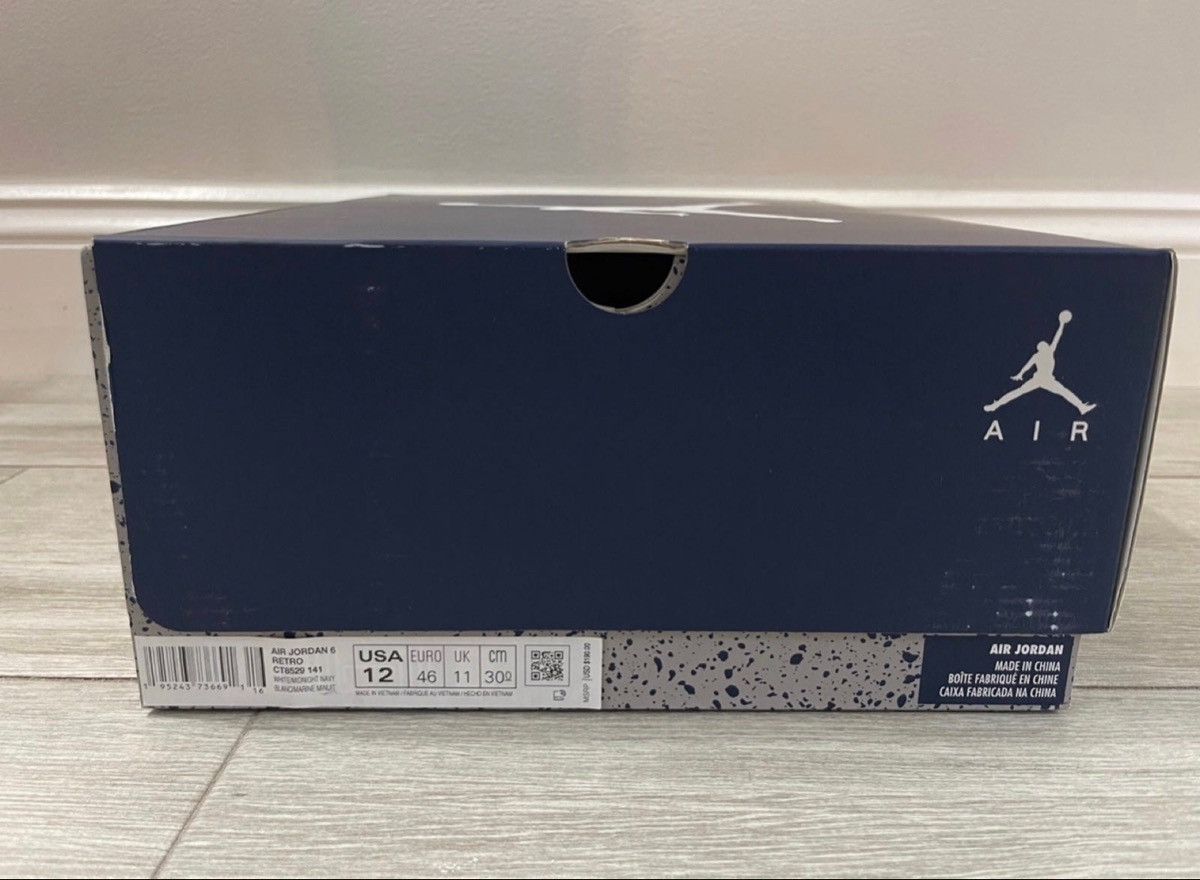 Jordan Brand Air Jordan 6 Retro CT8529-141 White Midnight Navy Size 12 Size US 12 / EU 45 - 11 Thumbnail