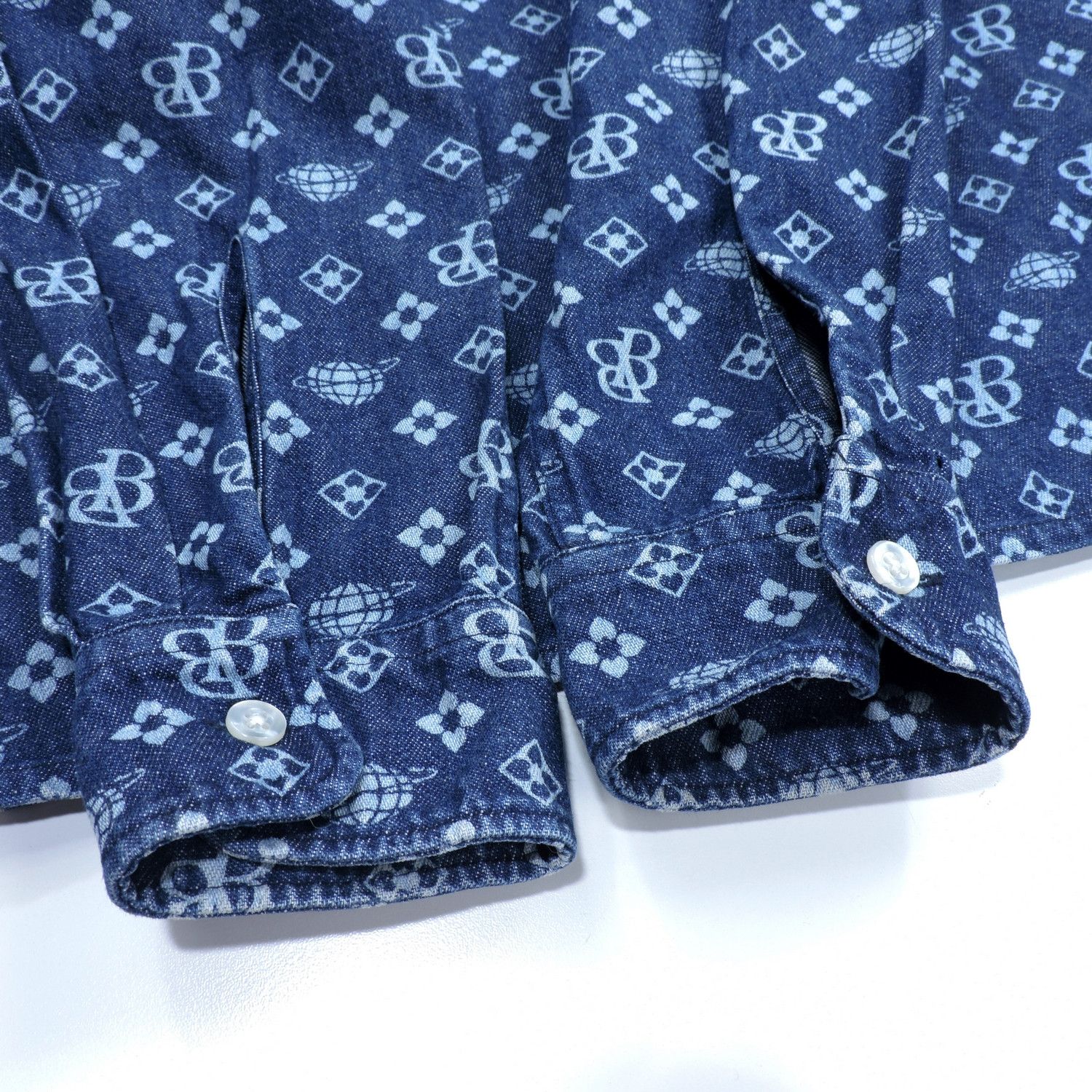 Beams Japan BEAMS BOY MONOGRAM LONG SLEEVE SHIRT Size US M / EU 48-50 / 2 - 10 Thumbnail